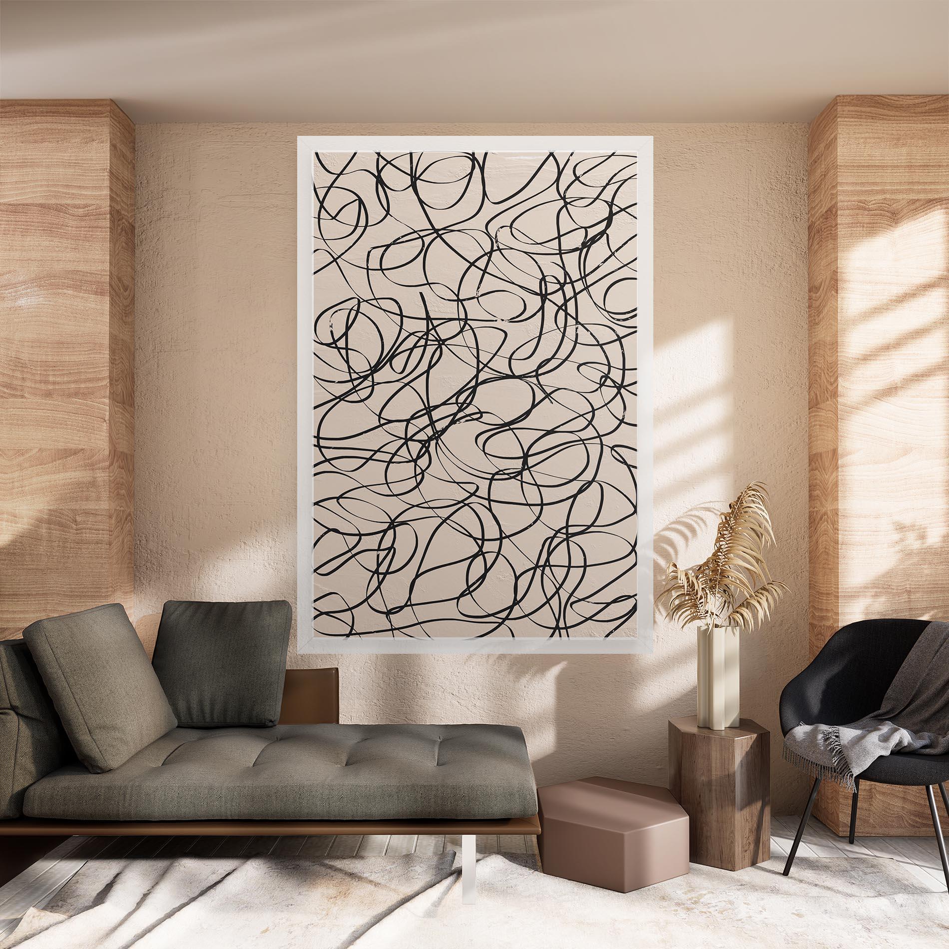 Vászonkép Hand Painted Pattern mockup 8