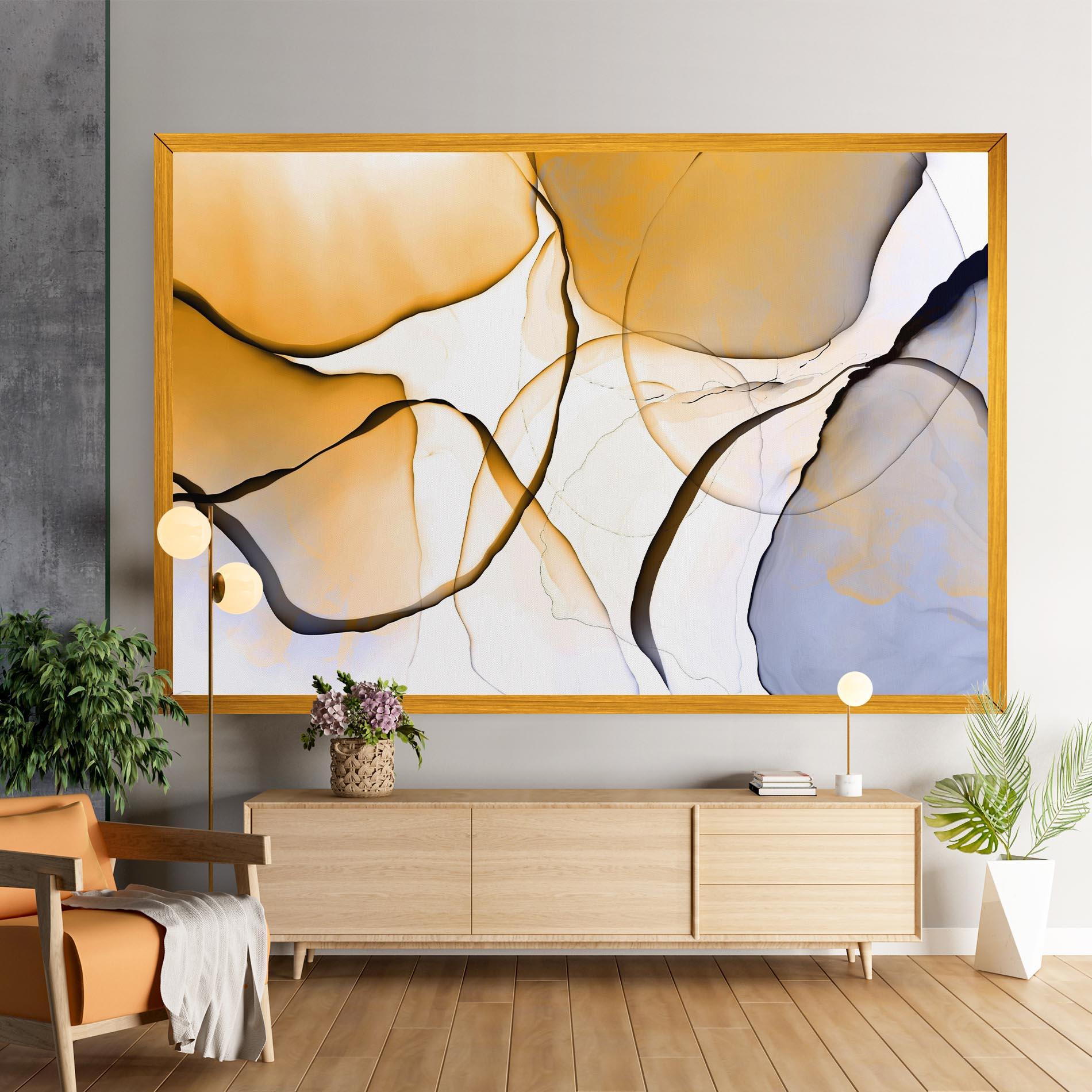 Vászonkép Abstract Alcohol Ink mockup 9