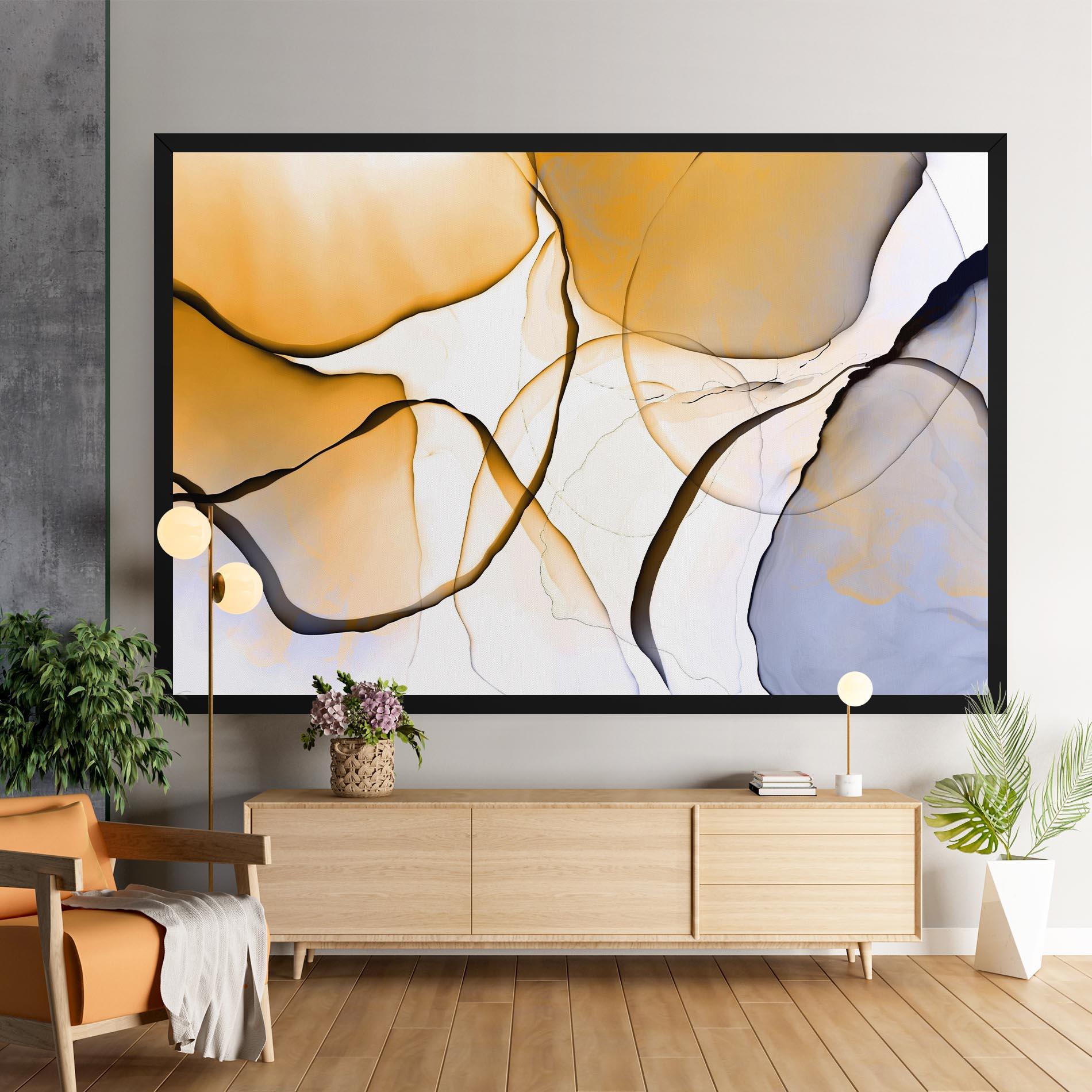 Vászonkép Abstract Alcohol Ink mockup 9