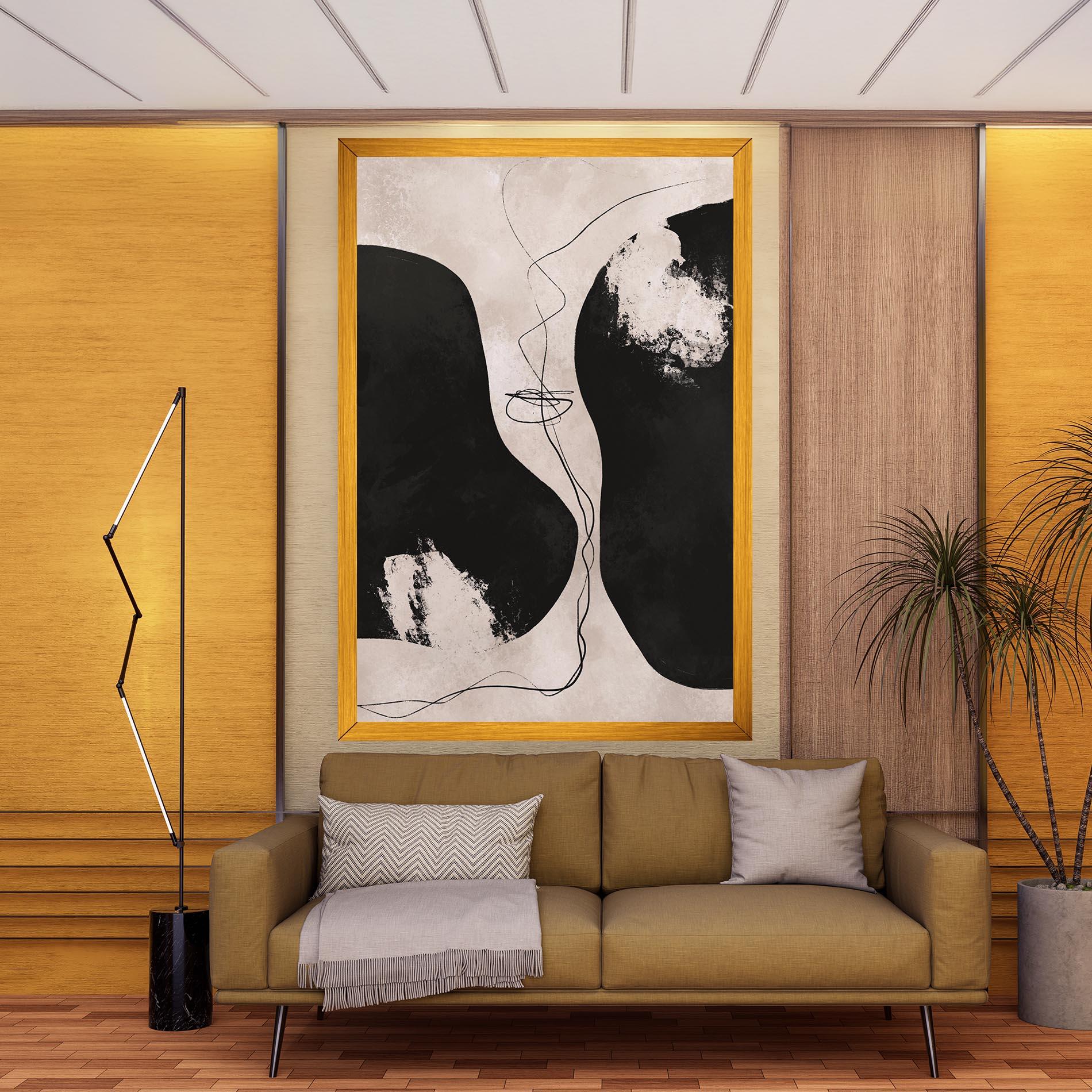 Vászonkép Modern Brushstrokes mockup 9