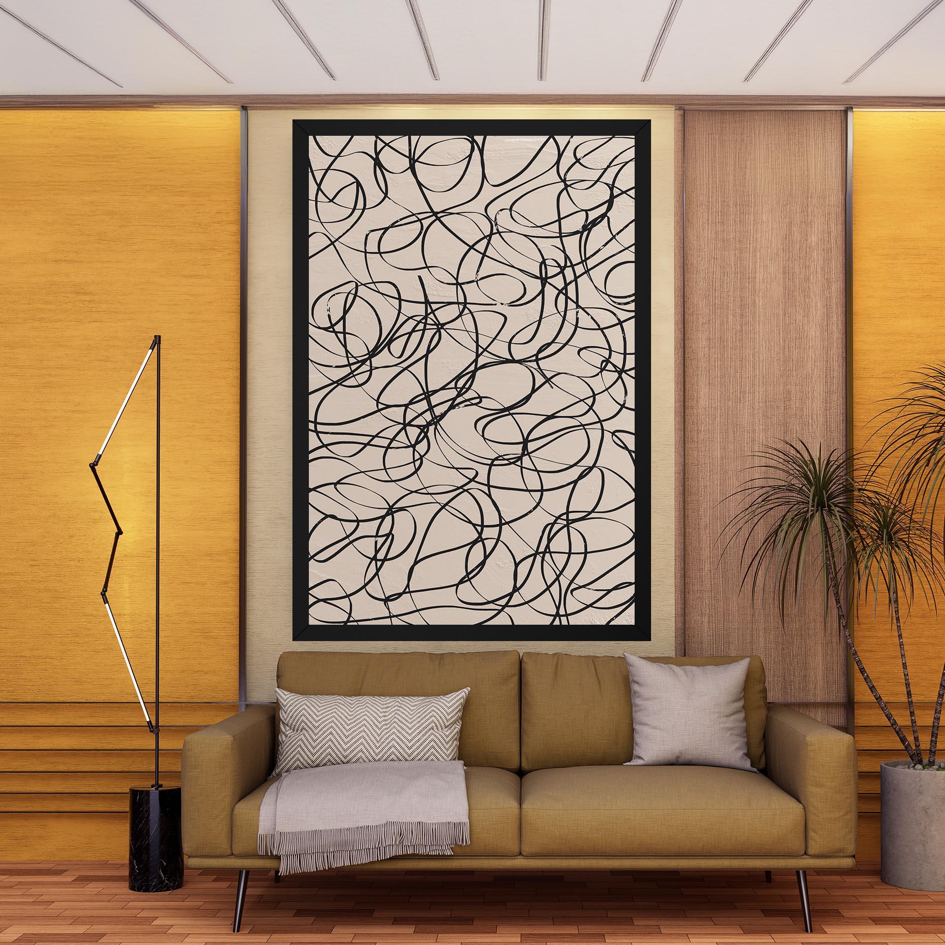 Vászonkép Hand Painted Pattern mockup 9