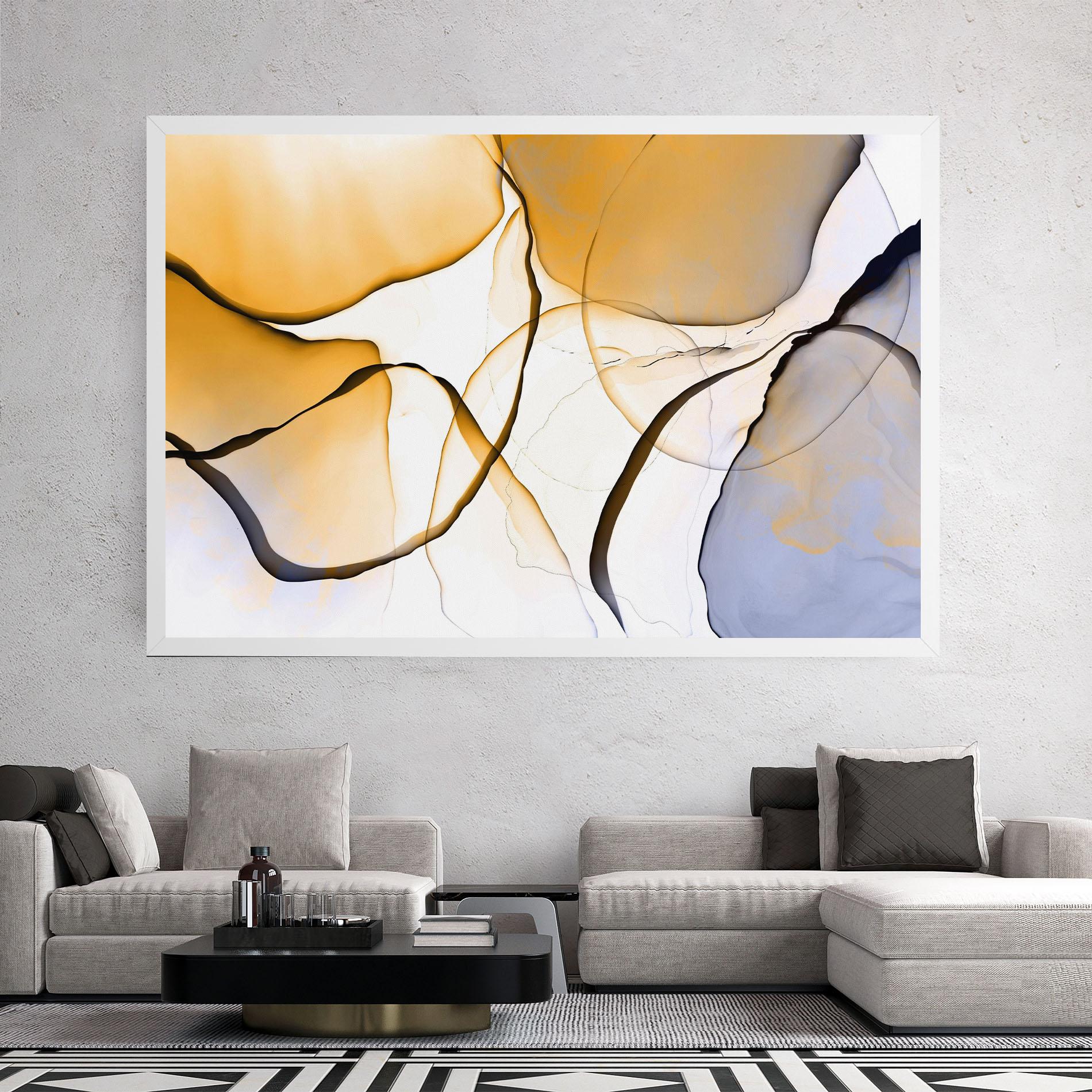 Vászonkép Abstract Alcohol Ink mockup 2