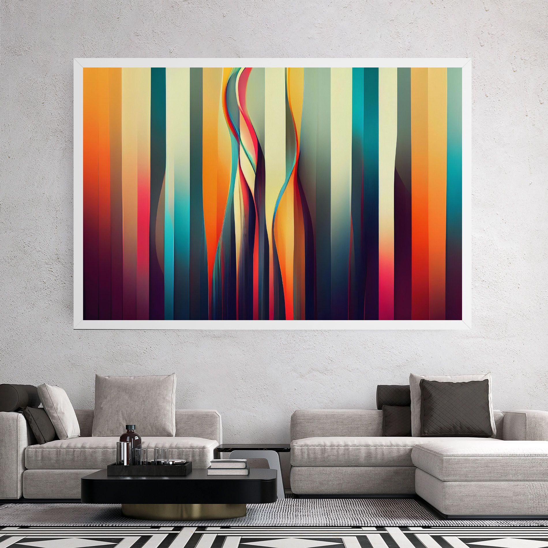 Colorful Geometric Background mockup 2