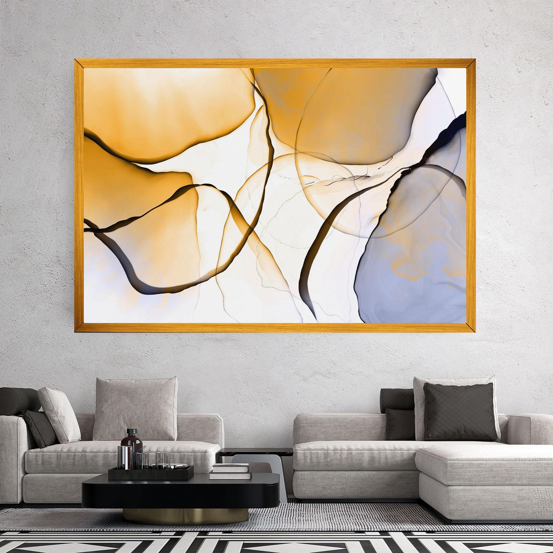 Vászonkép Abstract Alcohol Ink mockup 2