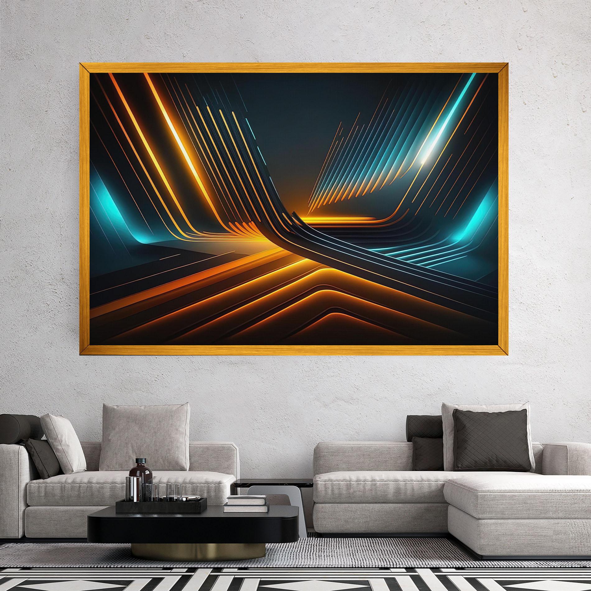 Vászonkép Futuristic Background mockup 2