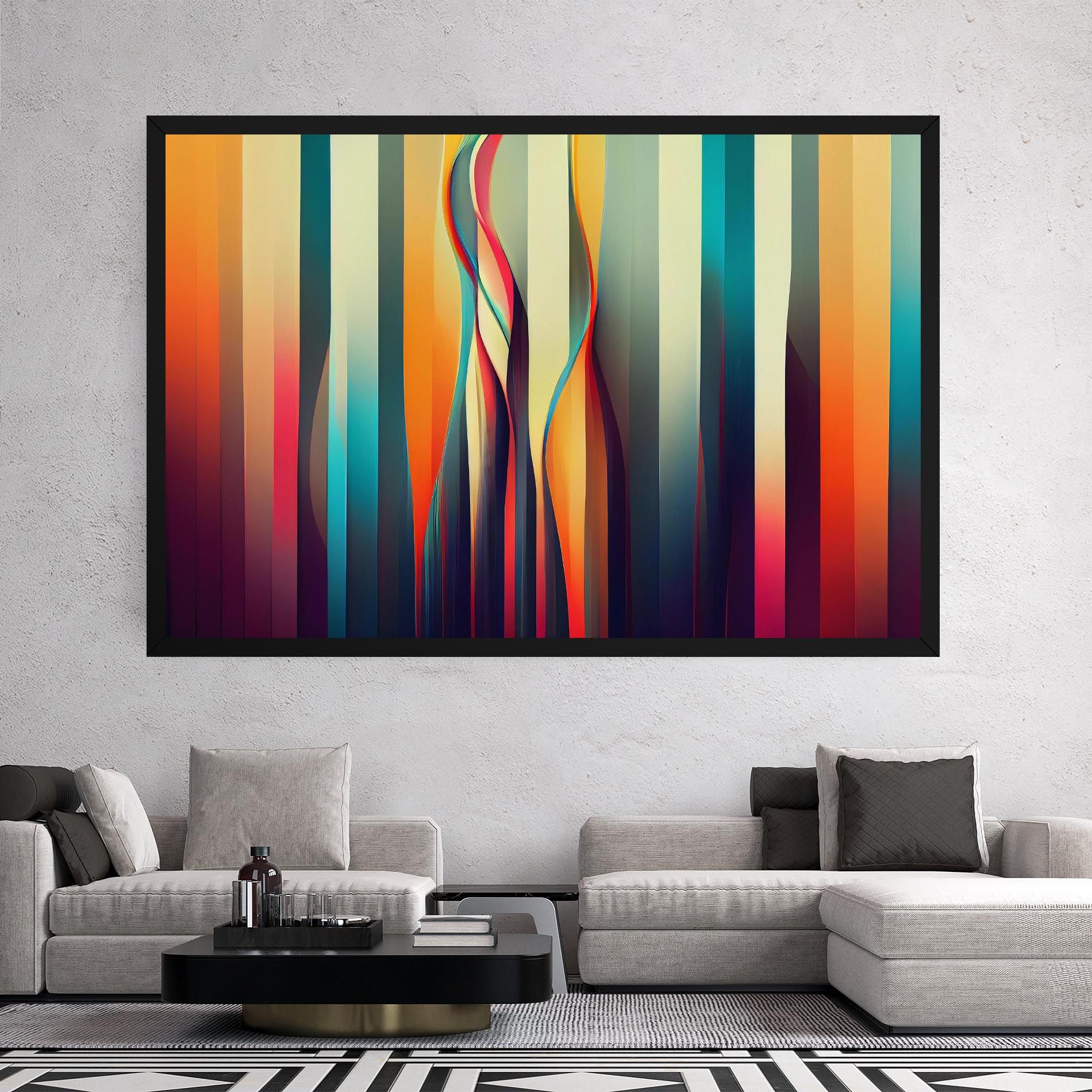 Colorful Geometric Background mockup 2