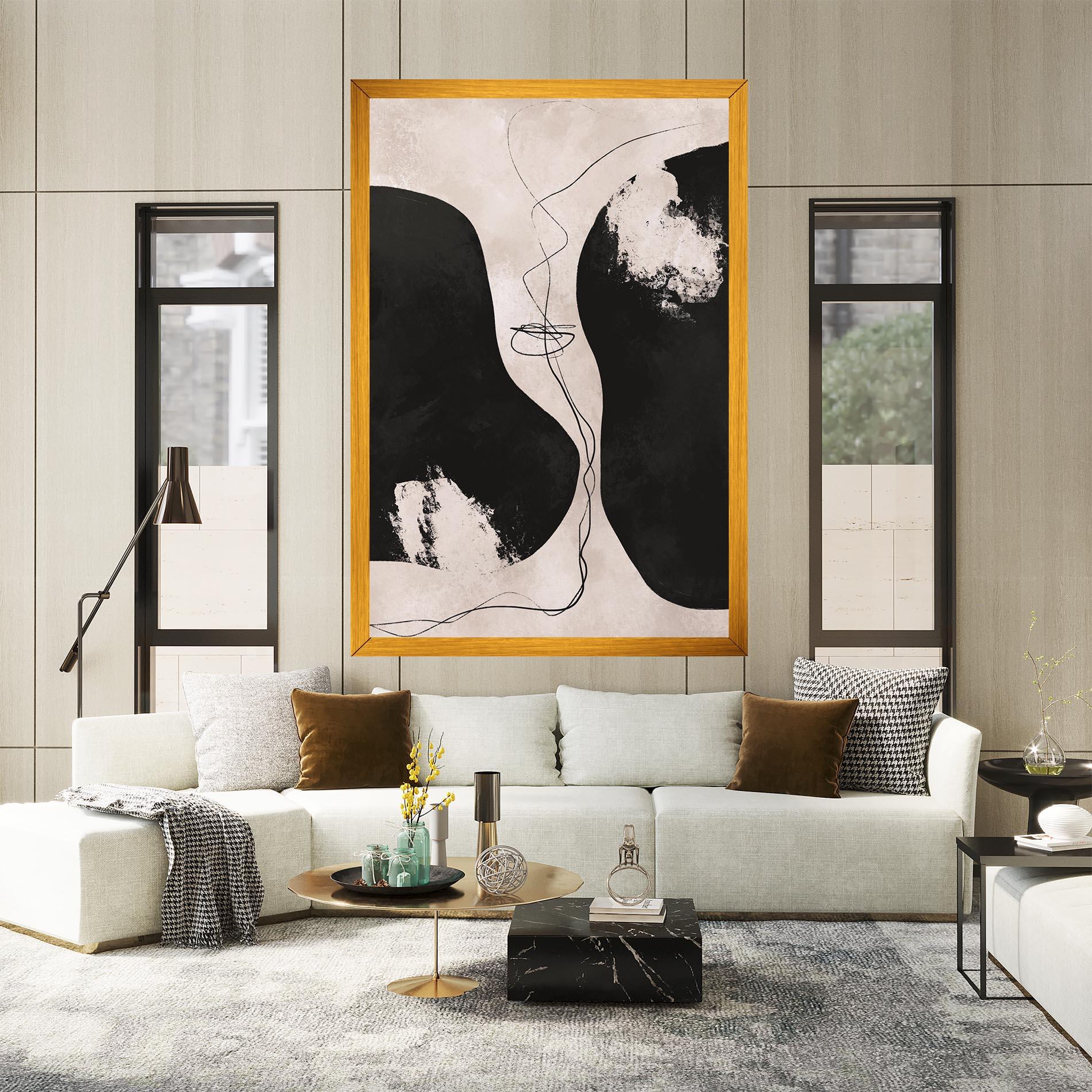 Vászonkép Modern Brushstrokes mockup 2