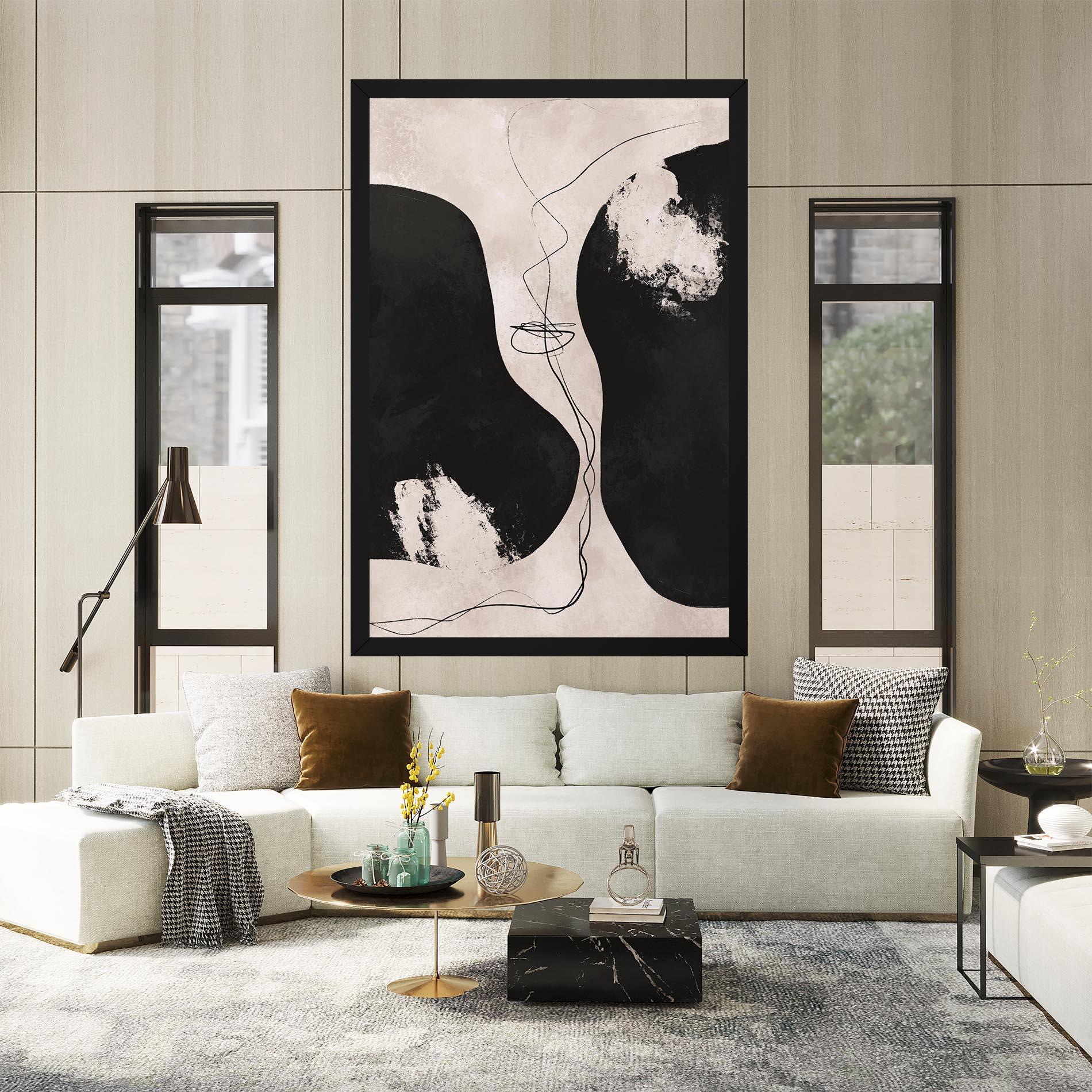 Vászonkép Modern Brushstrokes mockup 2