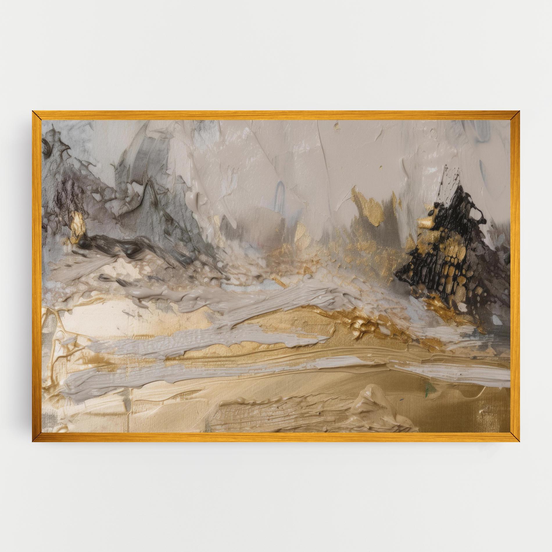 Vászonkép Abstract White Waves mockup 0