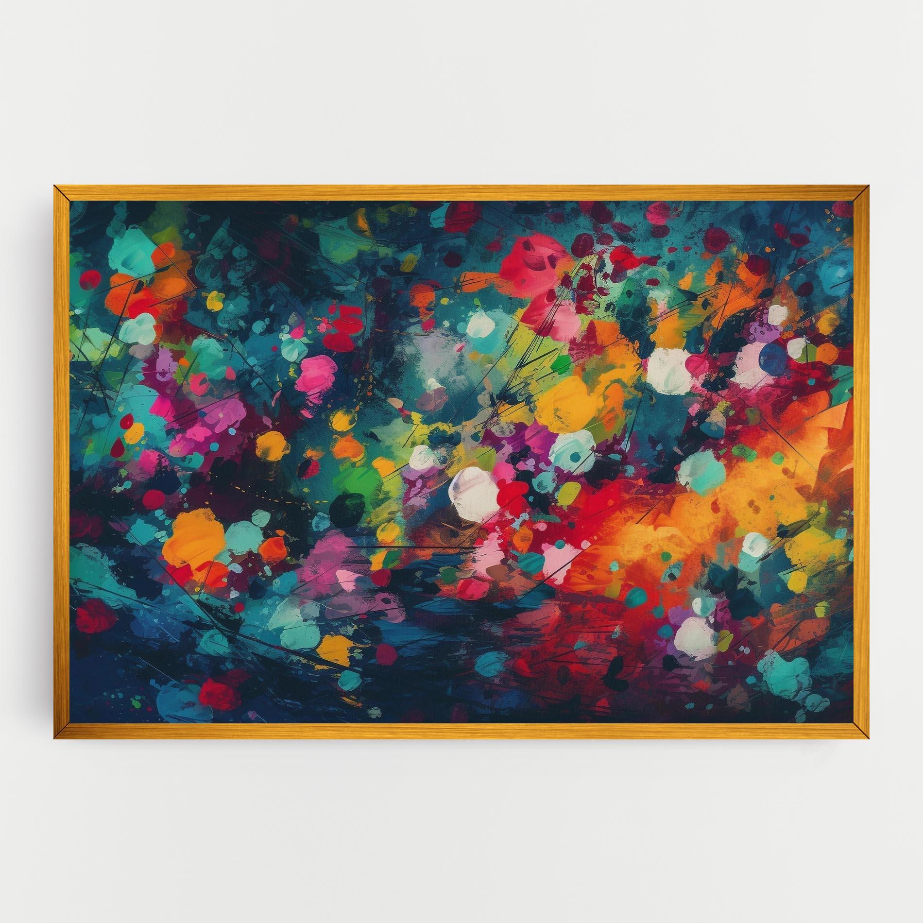 Vászonkép Colors Blue Background mockup 0