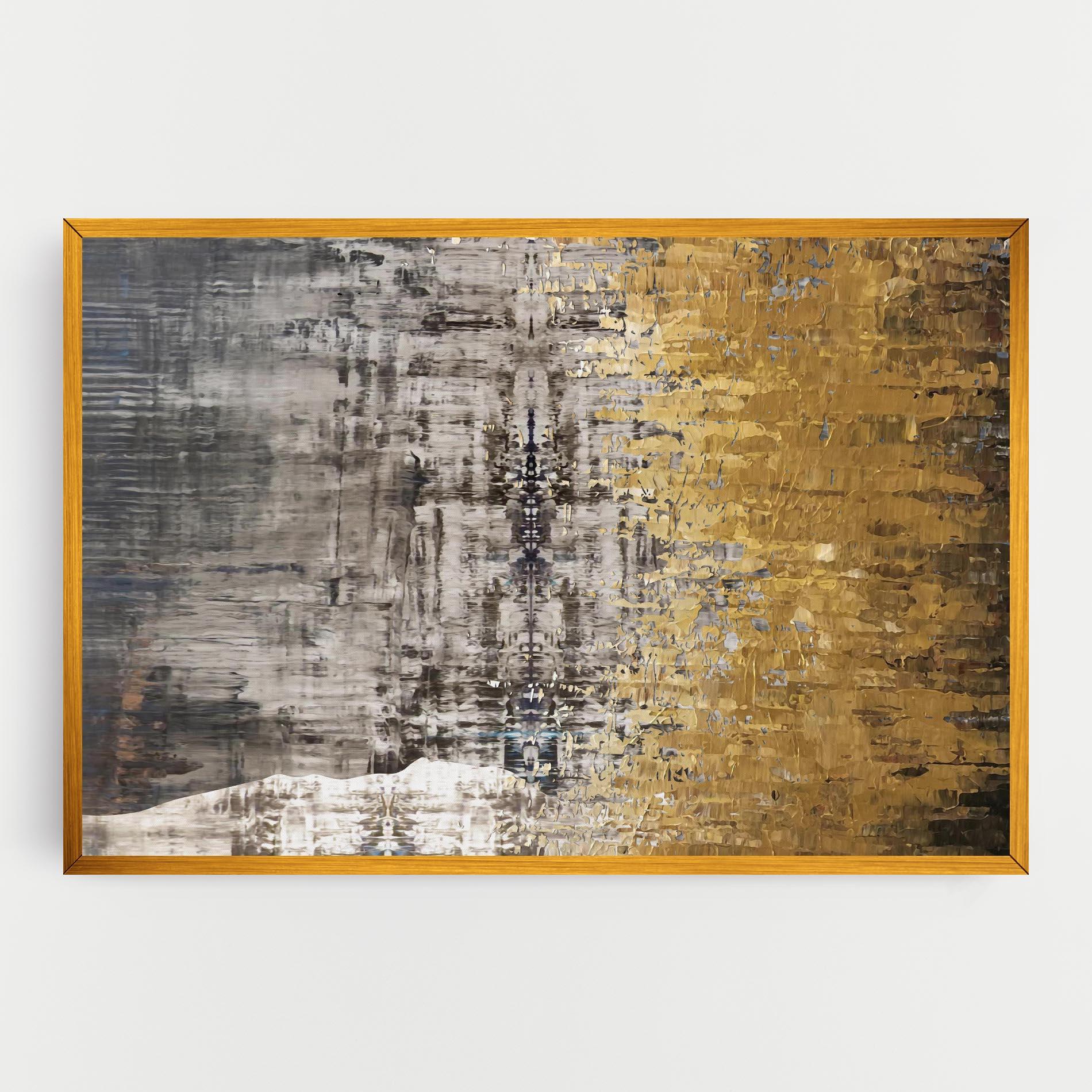 Vászonkép Gold Oil Paint mockup 0