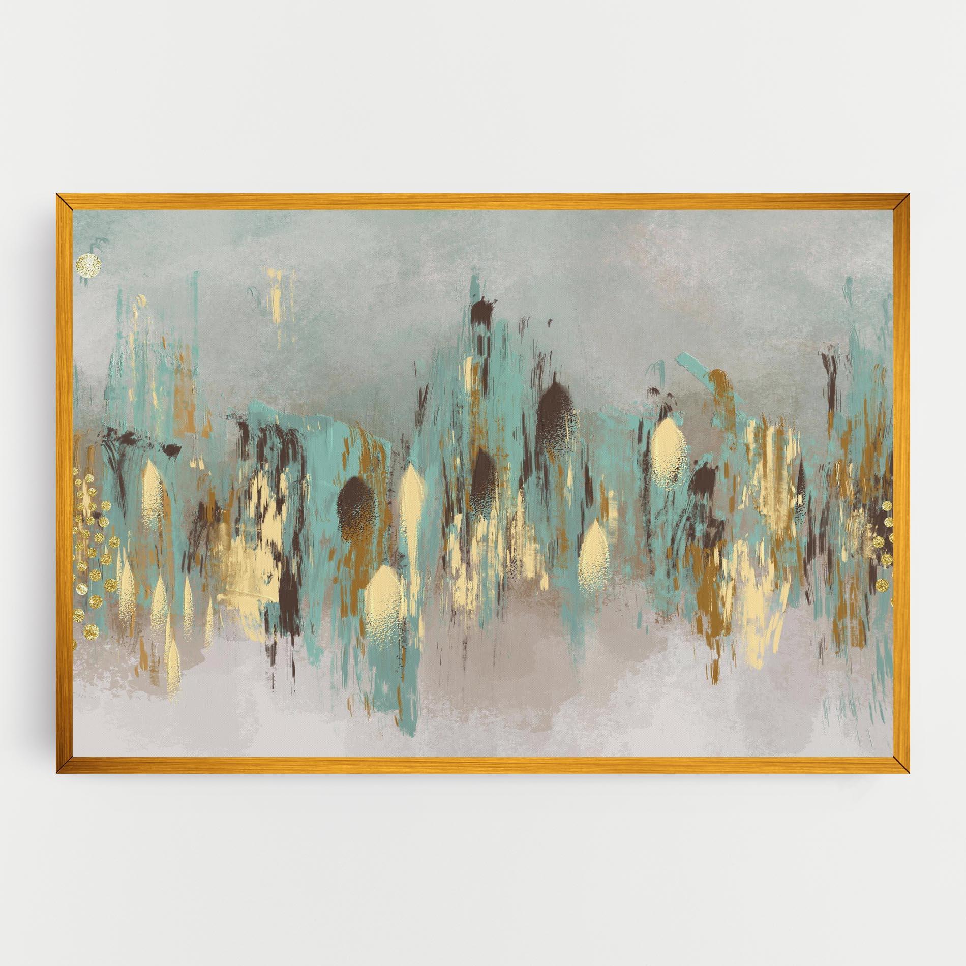 Vászonkép Gold Spiral Points mockup 0