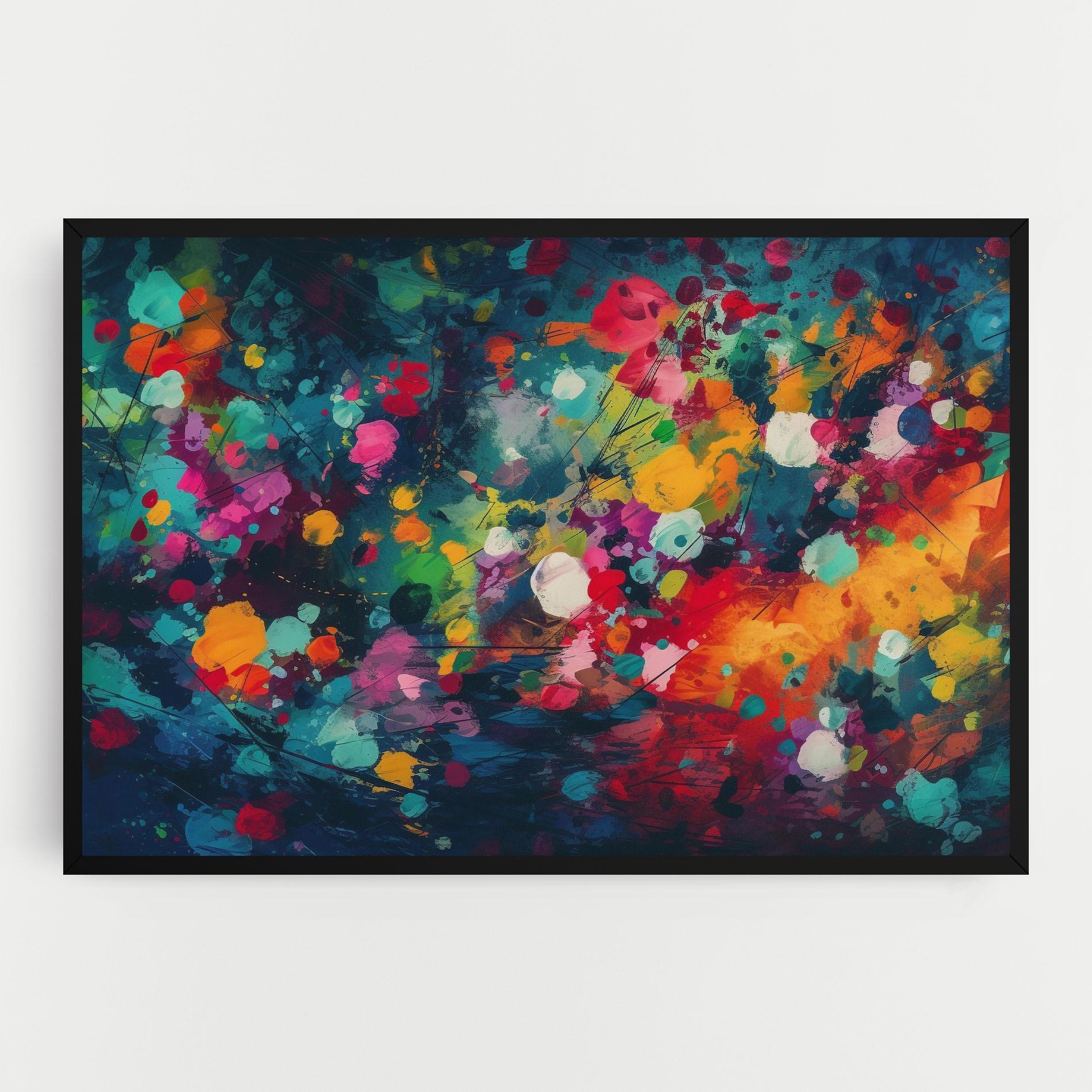 Vászonkép Colors Blue Background mockup 0