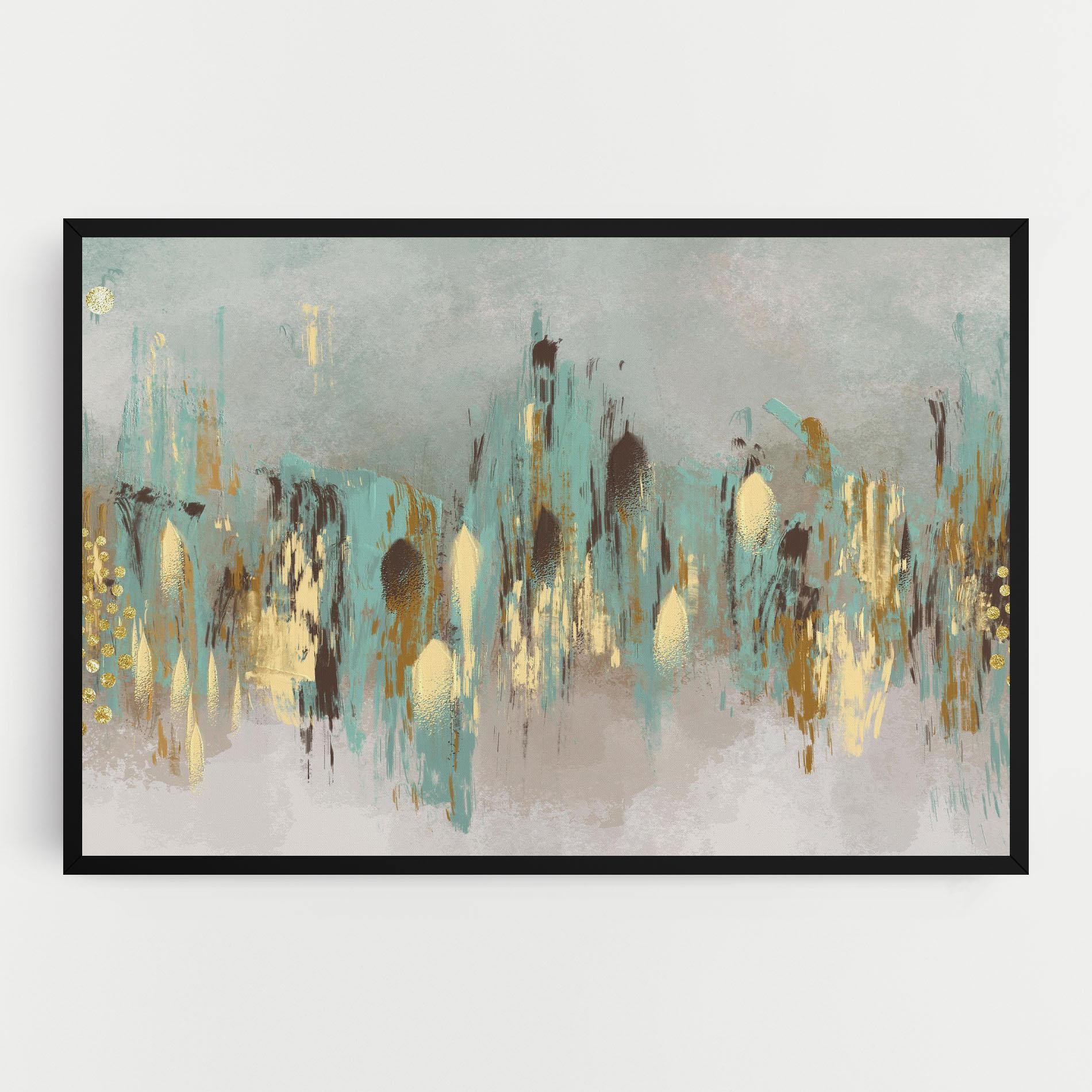 Vászonkép Gold Spiral Points mockup 0