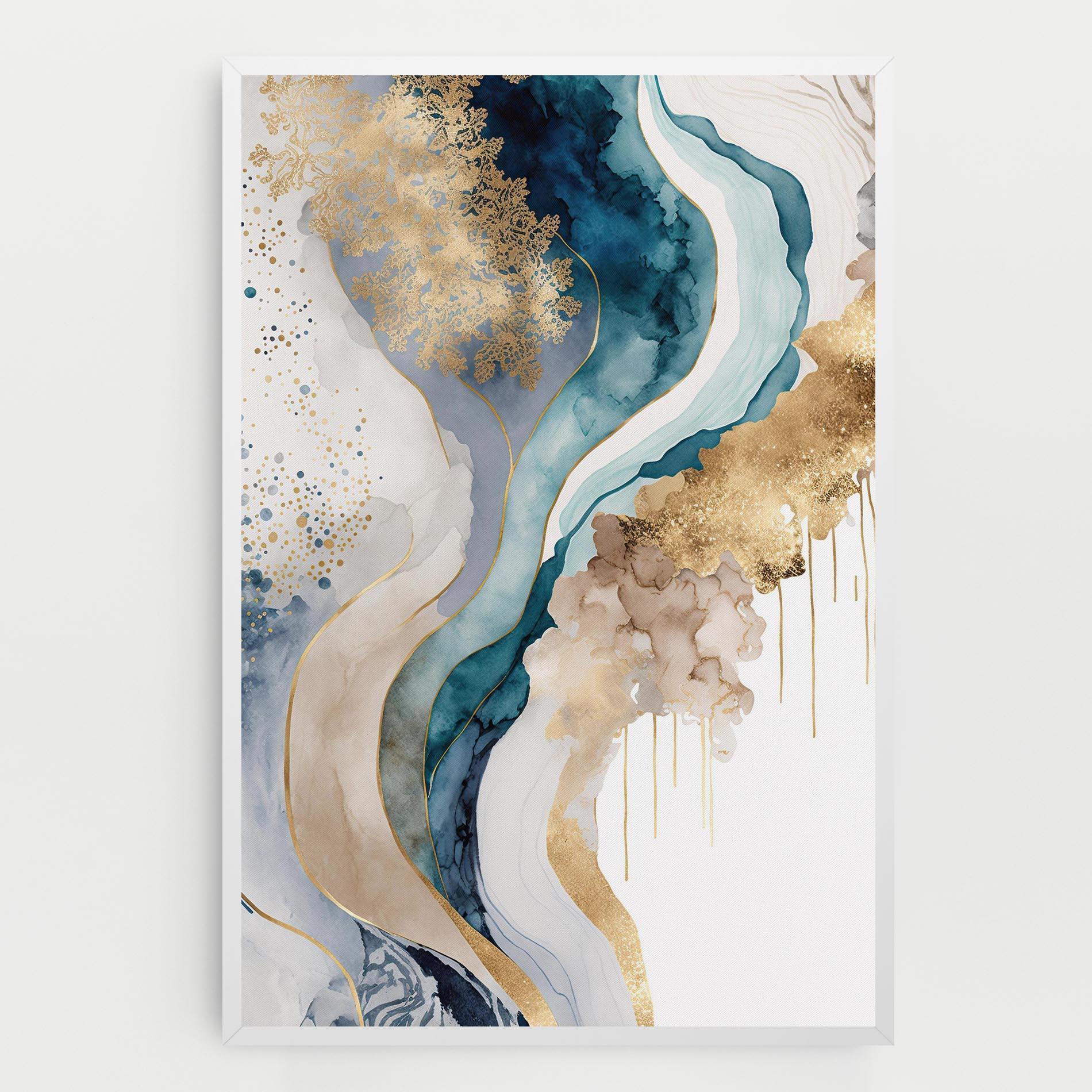 Vászonkép Light Blue Waves mockup 0