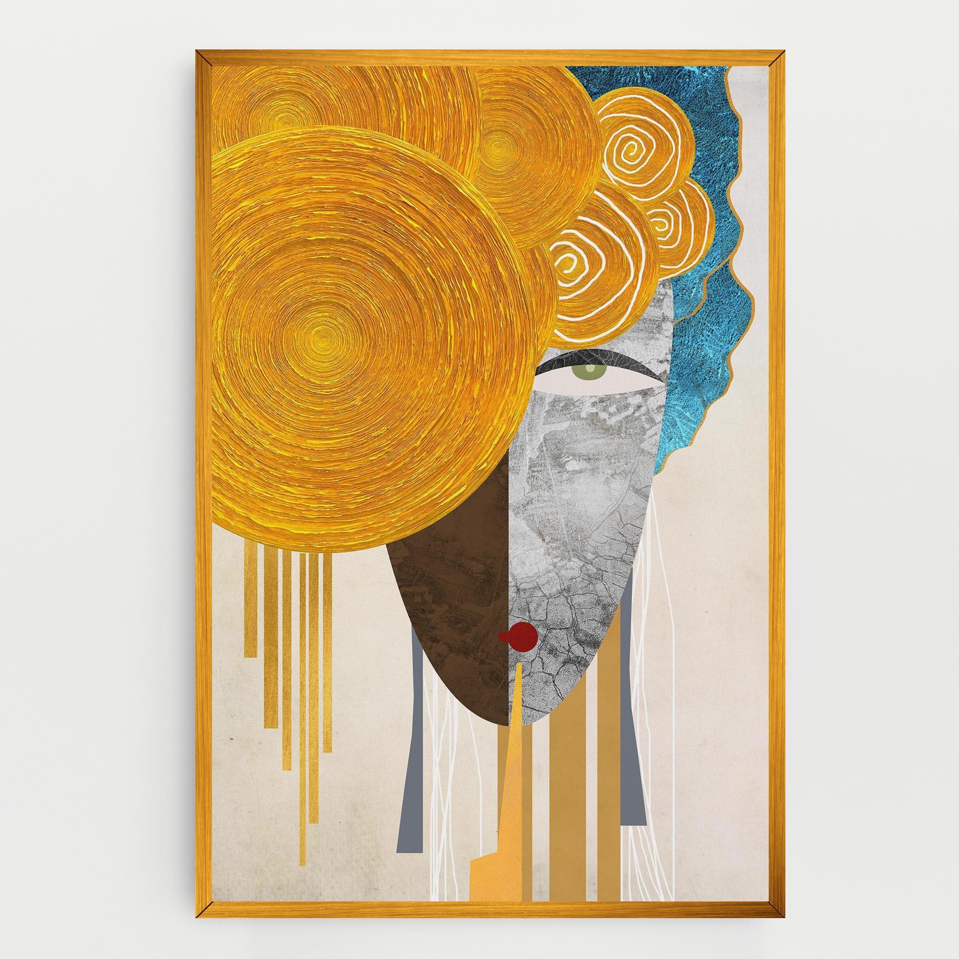 Vászonkép Abstract Grey Face 1 mockup 0