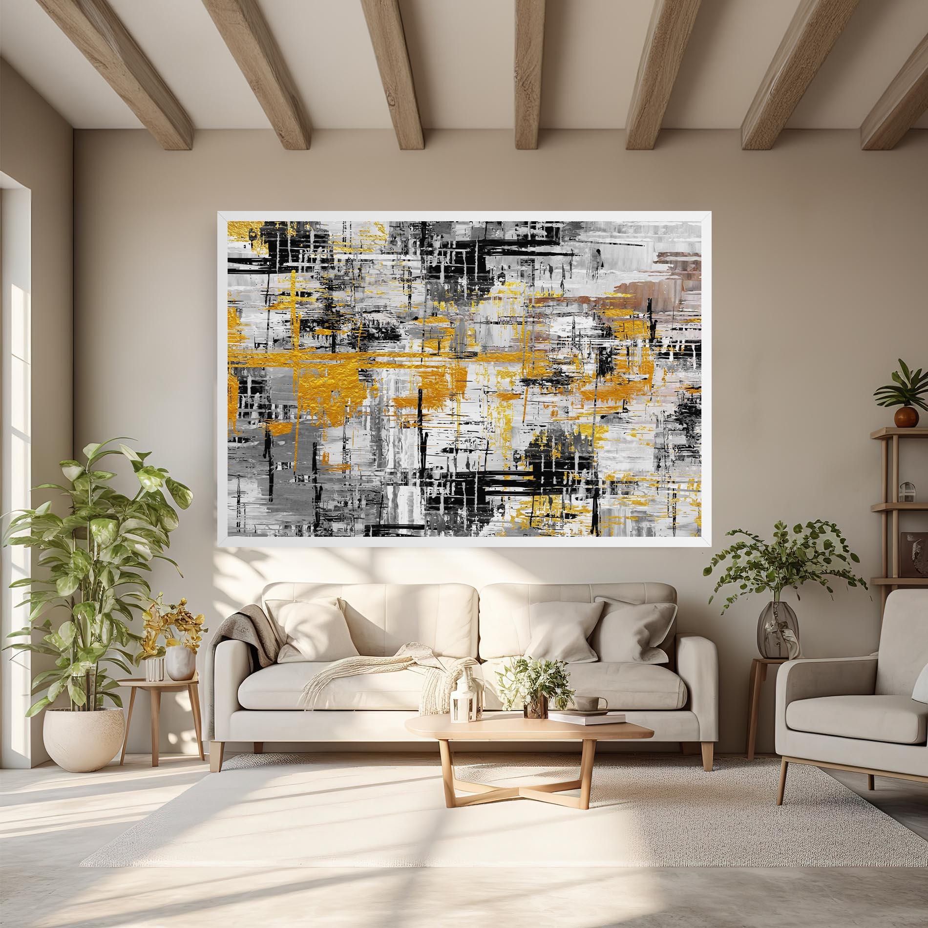 Vászonkép Abstract Mix Color mockup 6