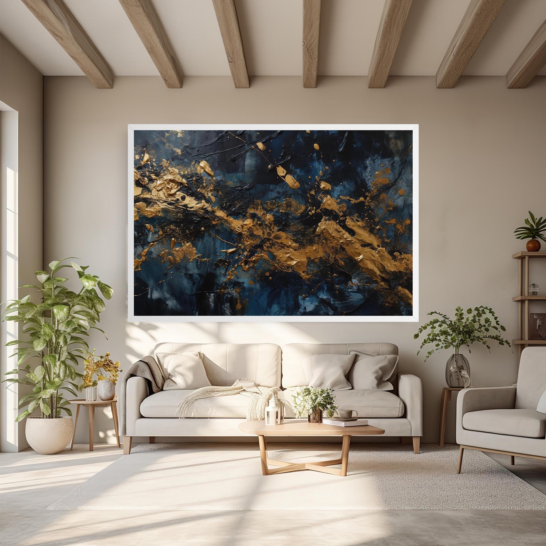 Vászonkép Gold Explosion mockup 6