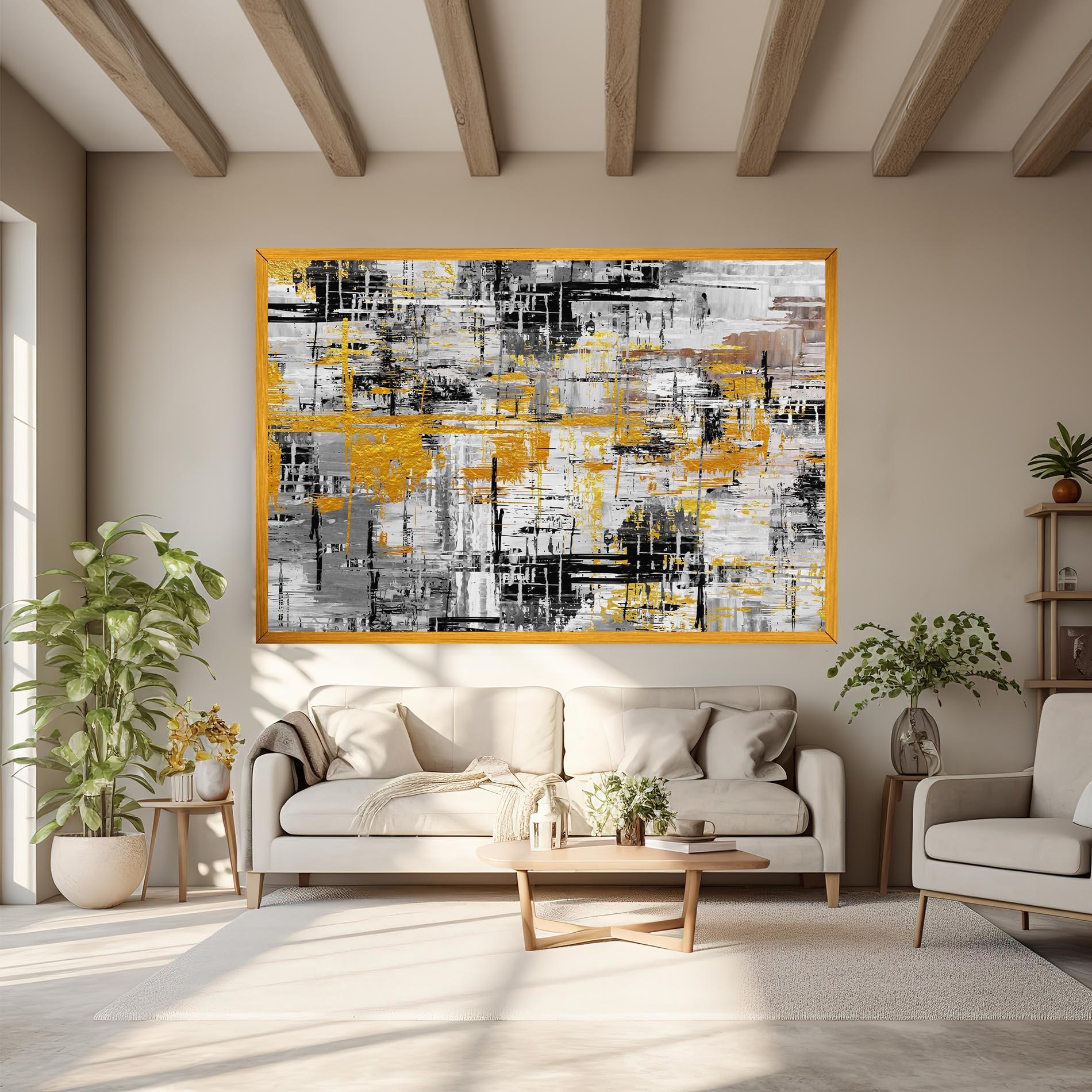 Vászonkép Abstract Mix Color mockup 6