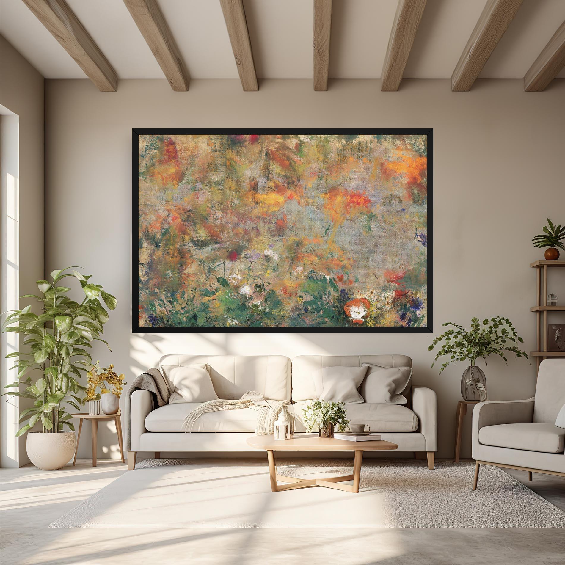 Vászonkép Abstract Flowers mockup 6