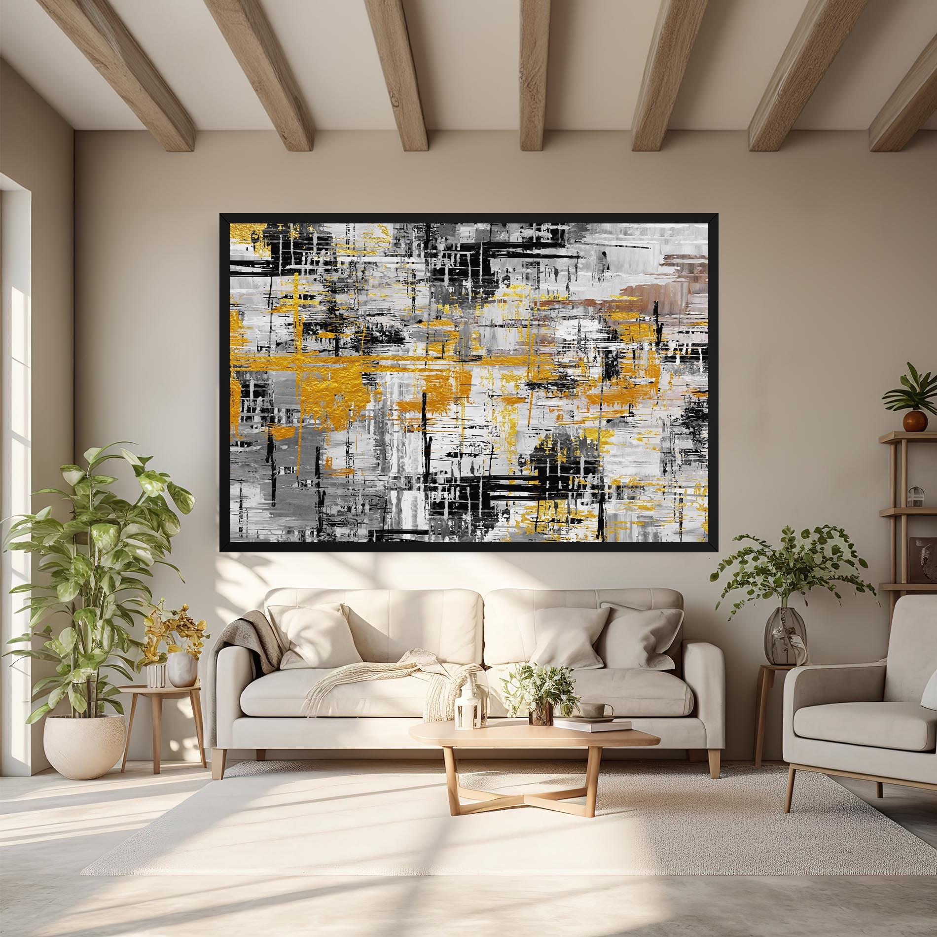 Vászonkép Abstract Mix Color mockup 6