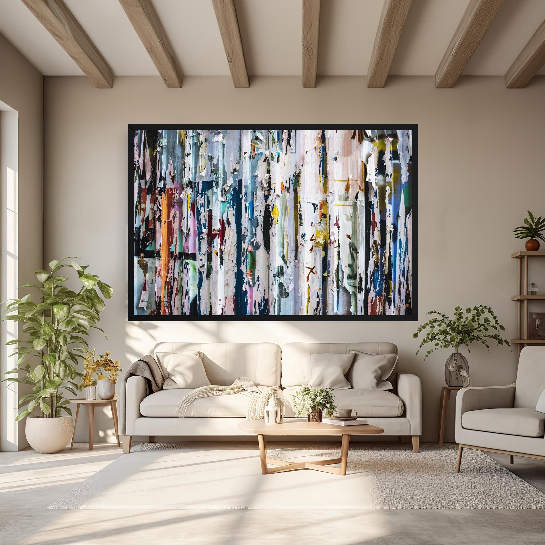 Vászonkép Abstract Torn Paper mockup 6