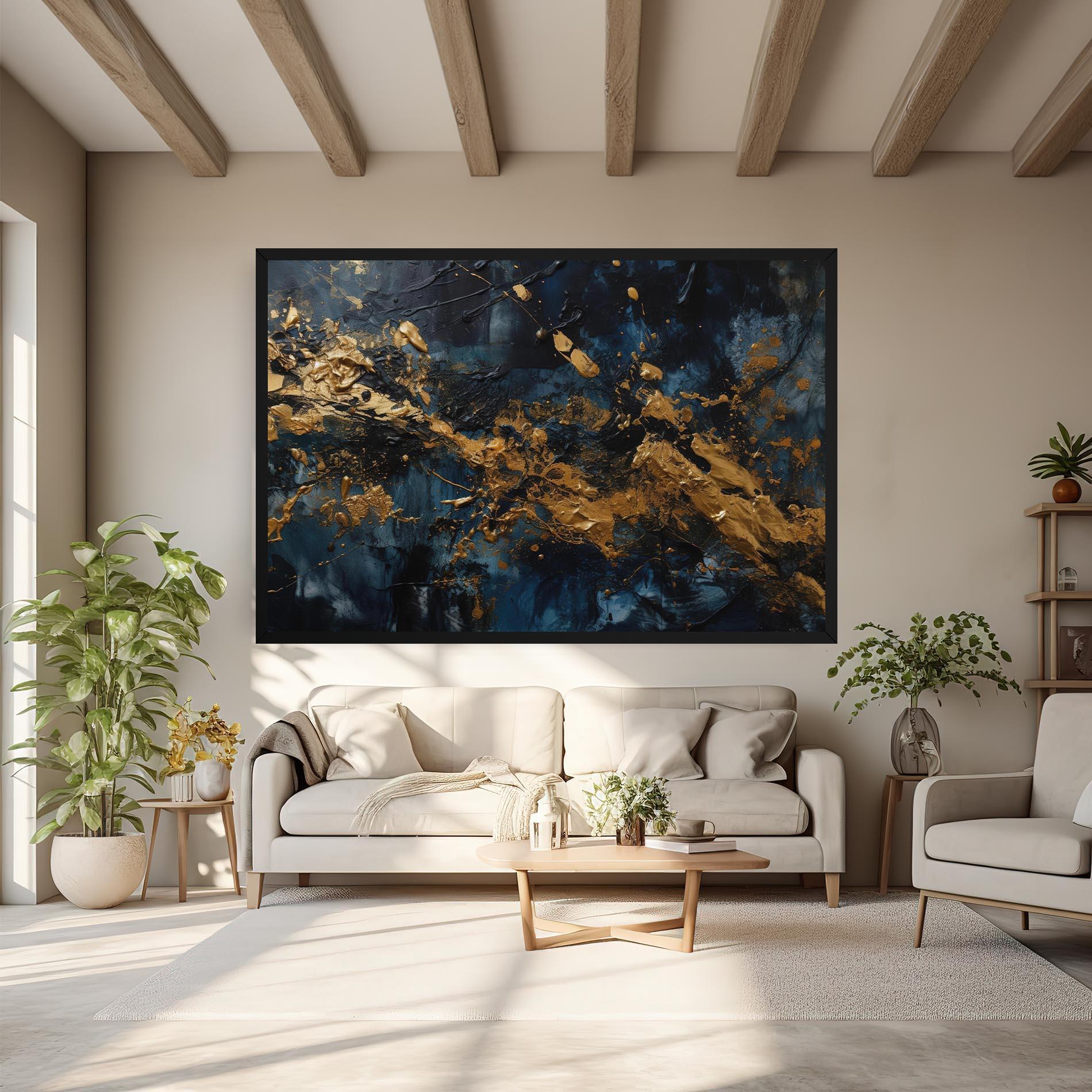 Vászonkép Gold Explosion mockup 6