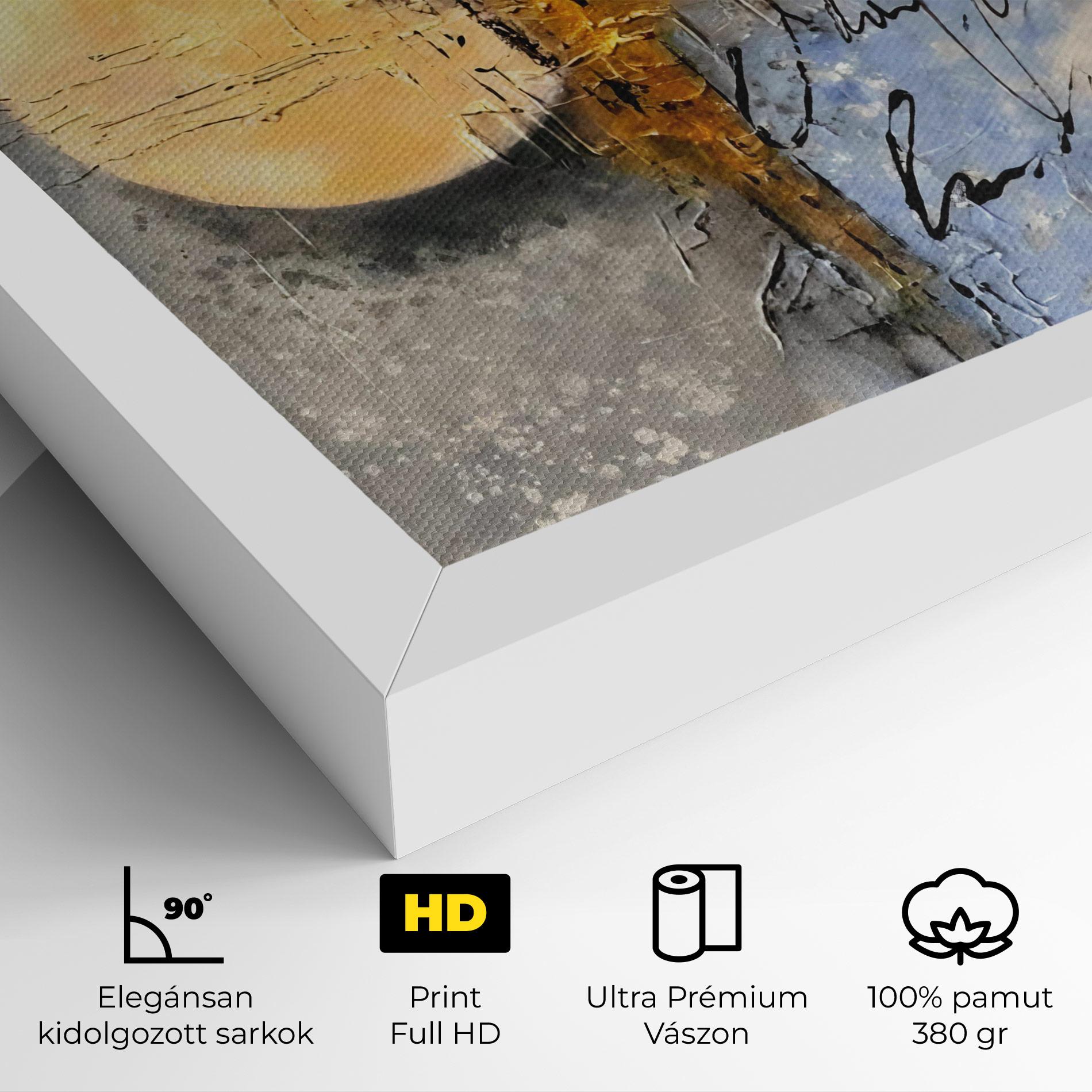 Vászonkép Abstract Moons mockup 4