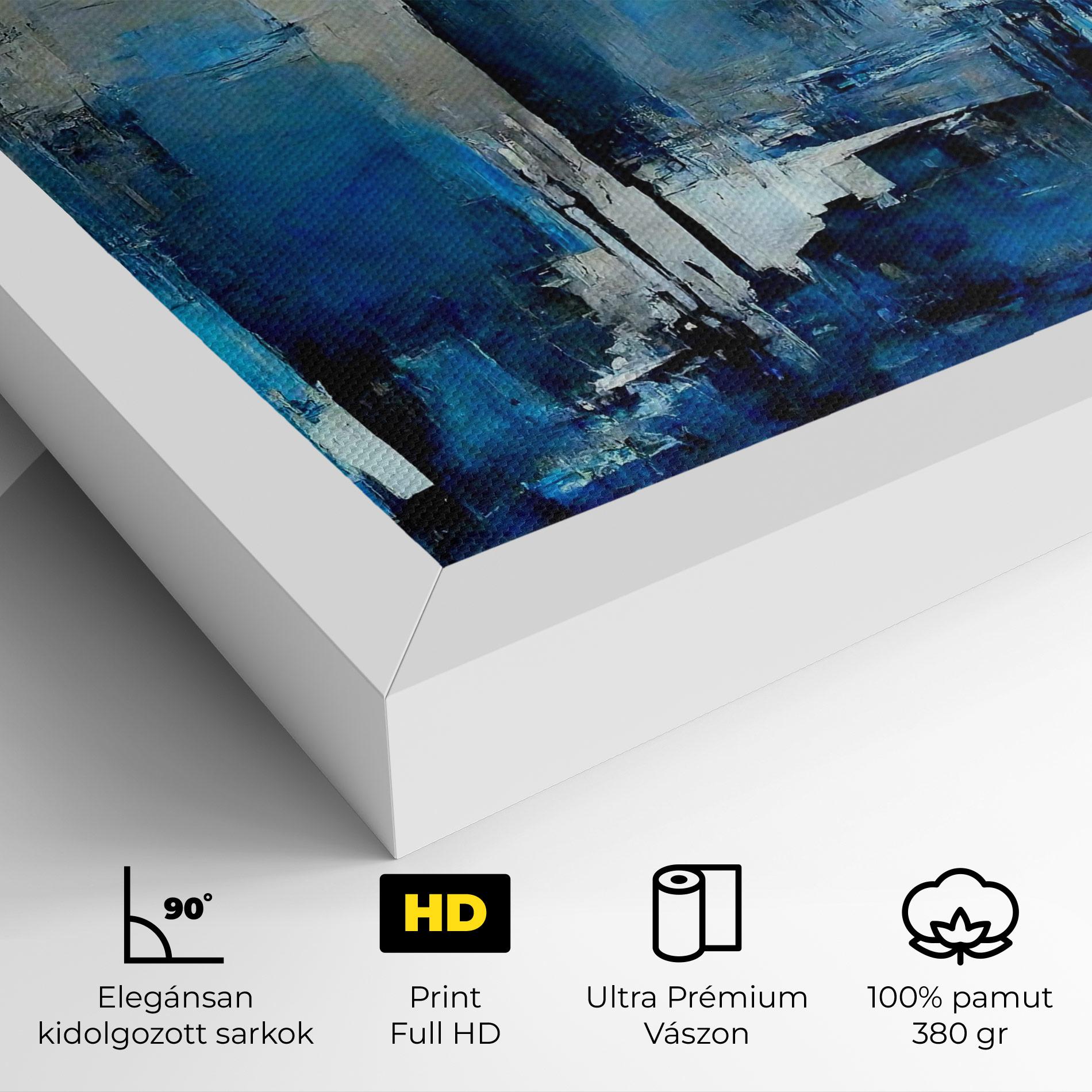 Vászonkép Blue Gray Color mockup 4