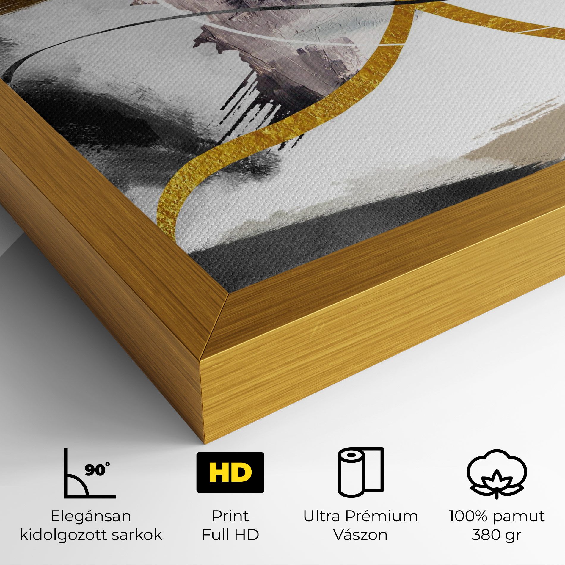 Chaotic Golden Painting mockup 4