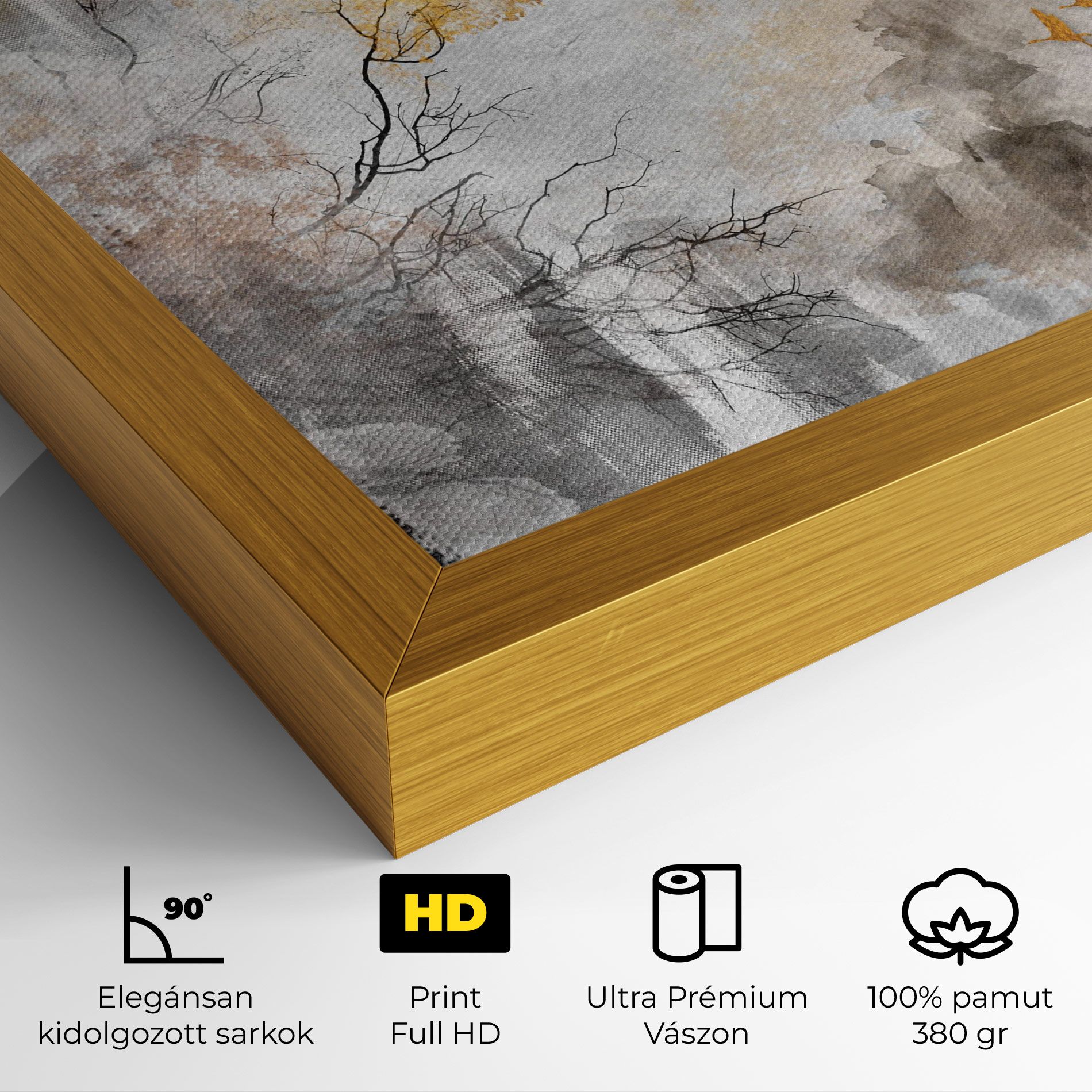 Gold Birds Flying mockup 4