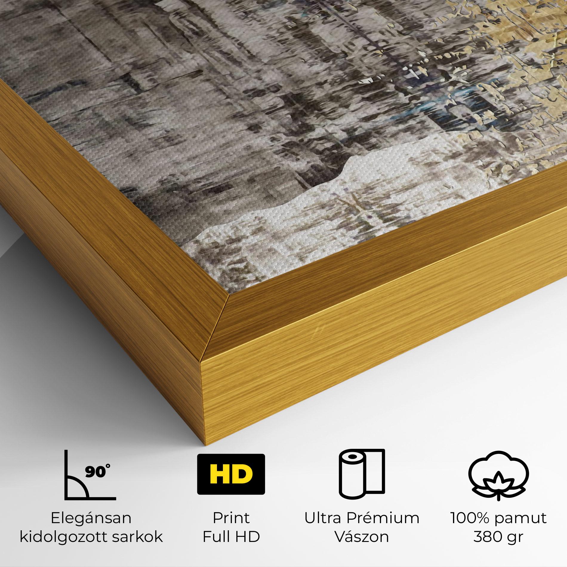 Vászonkép Gold Oil Paint mockup 4