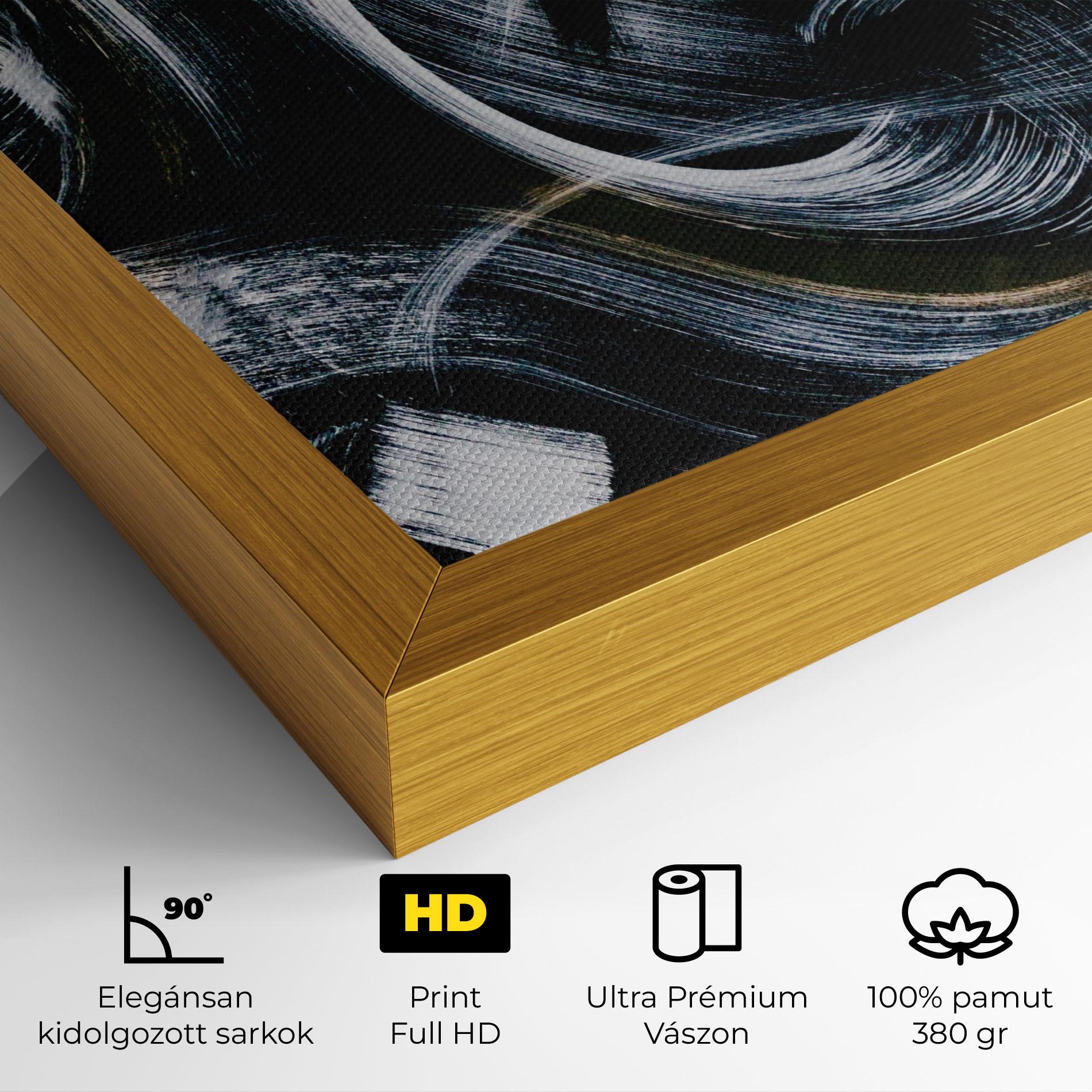 Vászonkép White Brush Lines mockup 4