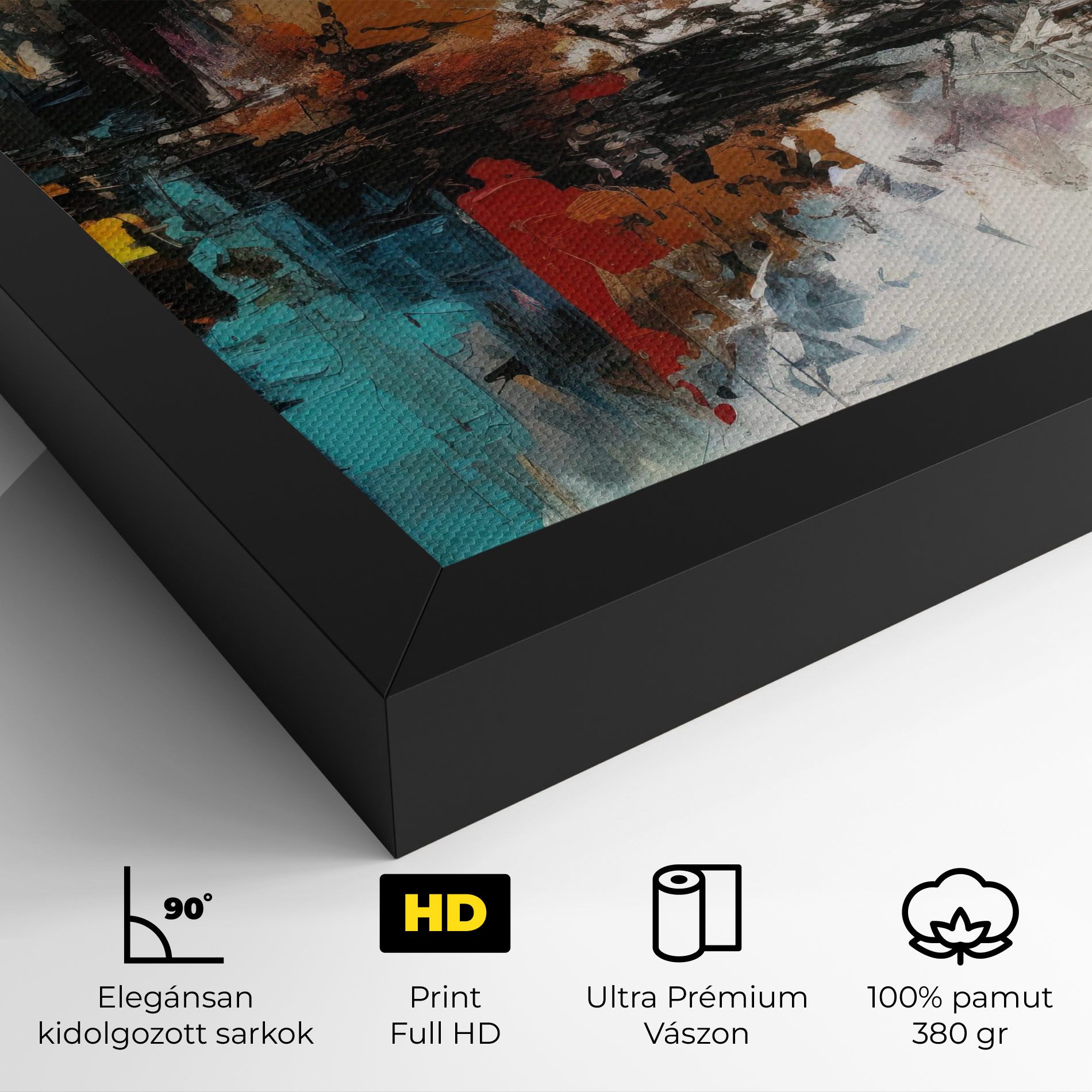 Abstract City Painting mockup 4