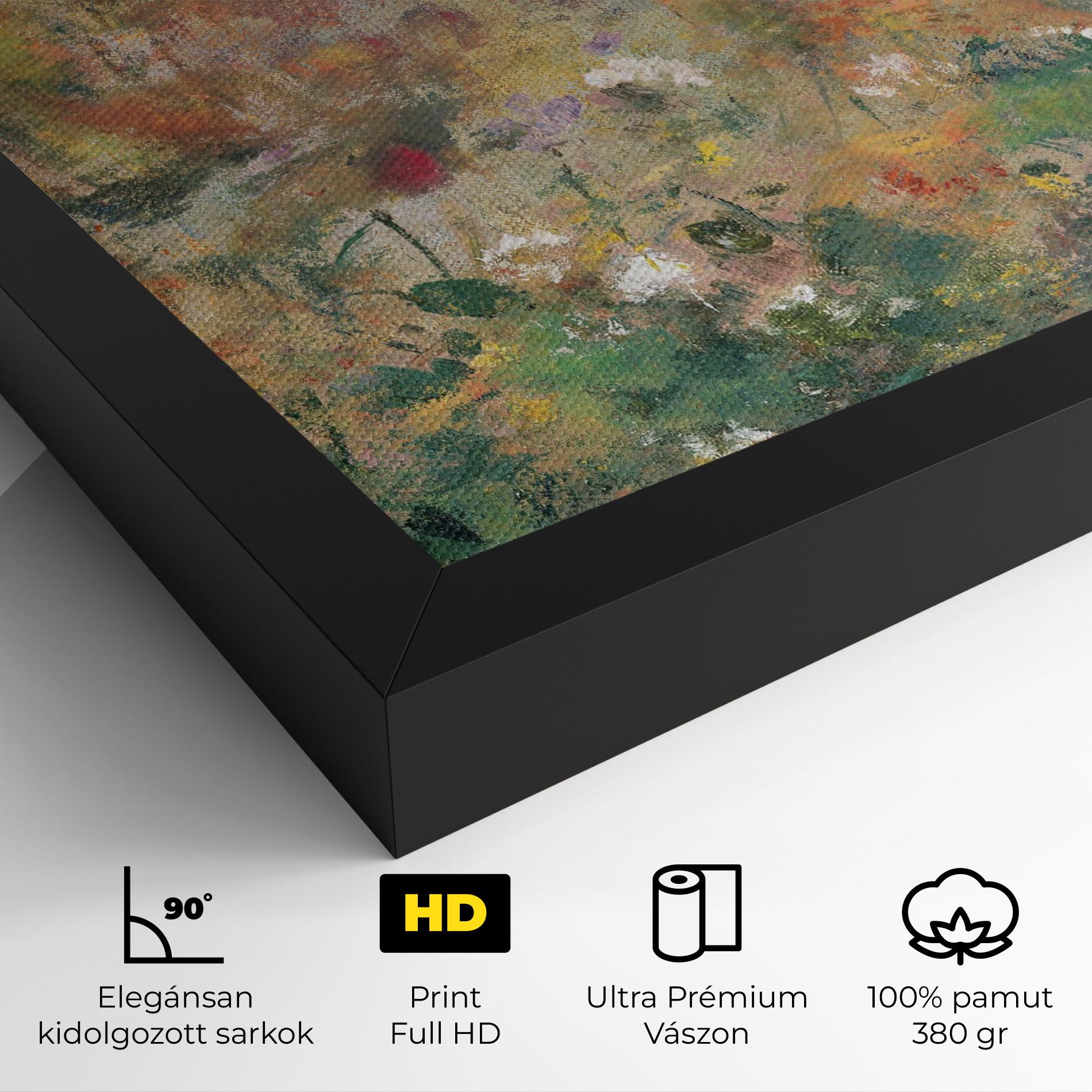 Vászonkép Abstract Flowers mockup 4