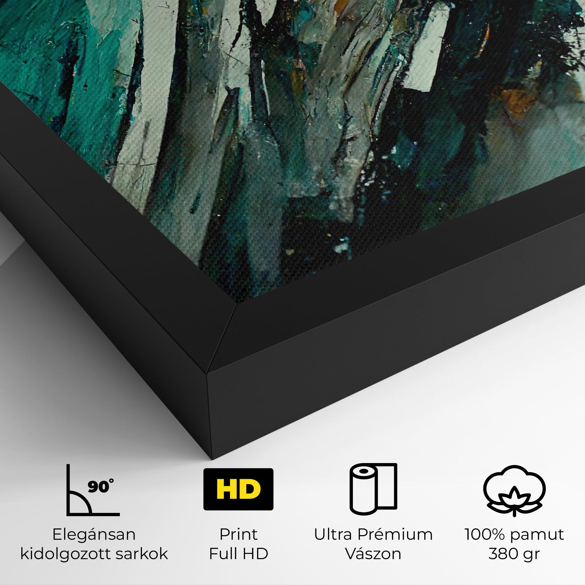 Vászonkép Abstract Green Artwork mockup 4