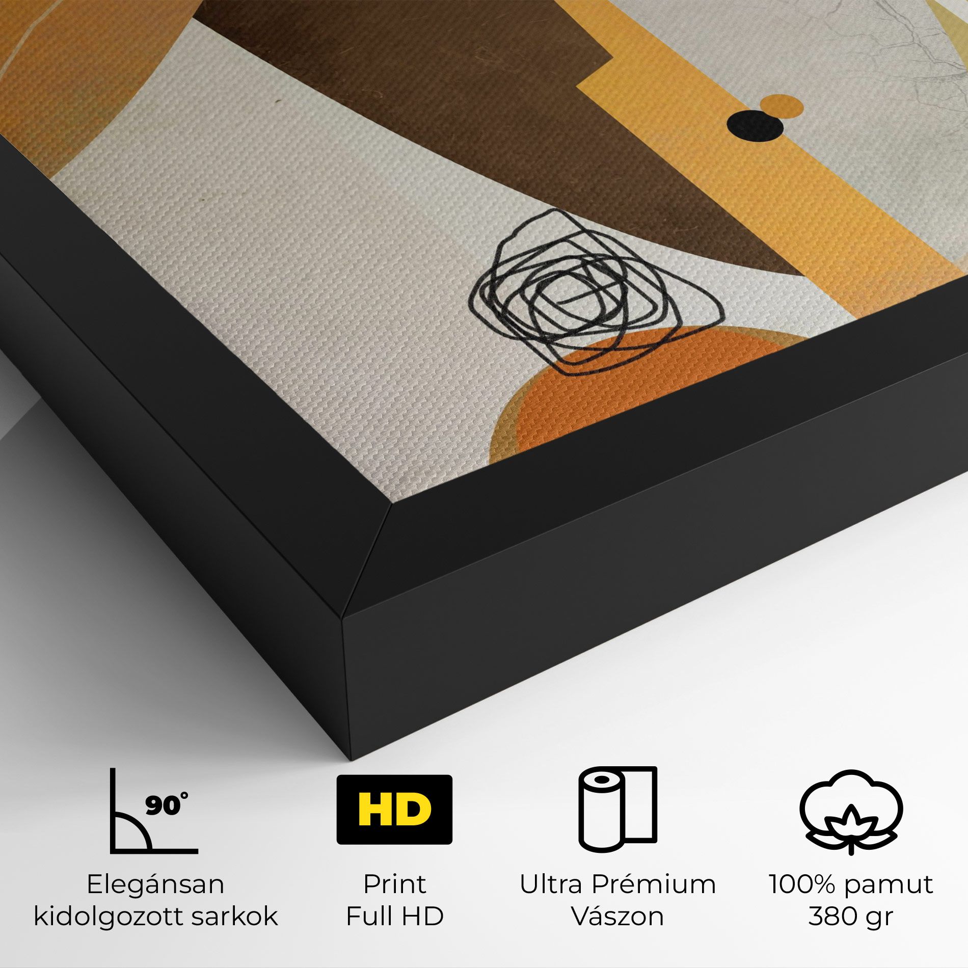 Abstract Orange Face mockup 4