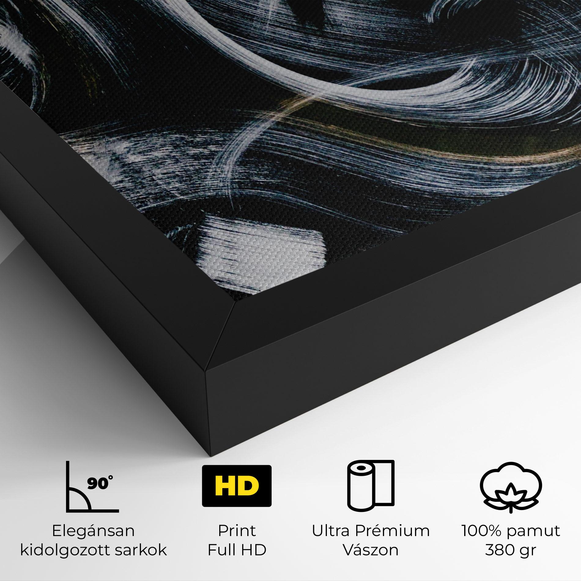 Vászonkép White Brush Lines mockup 4