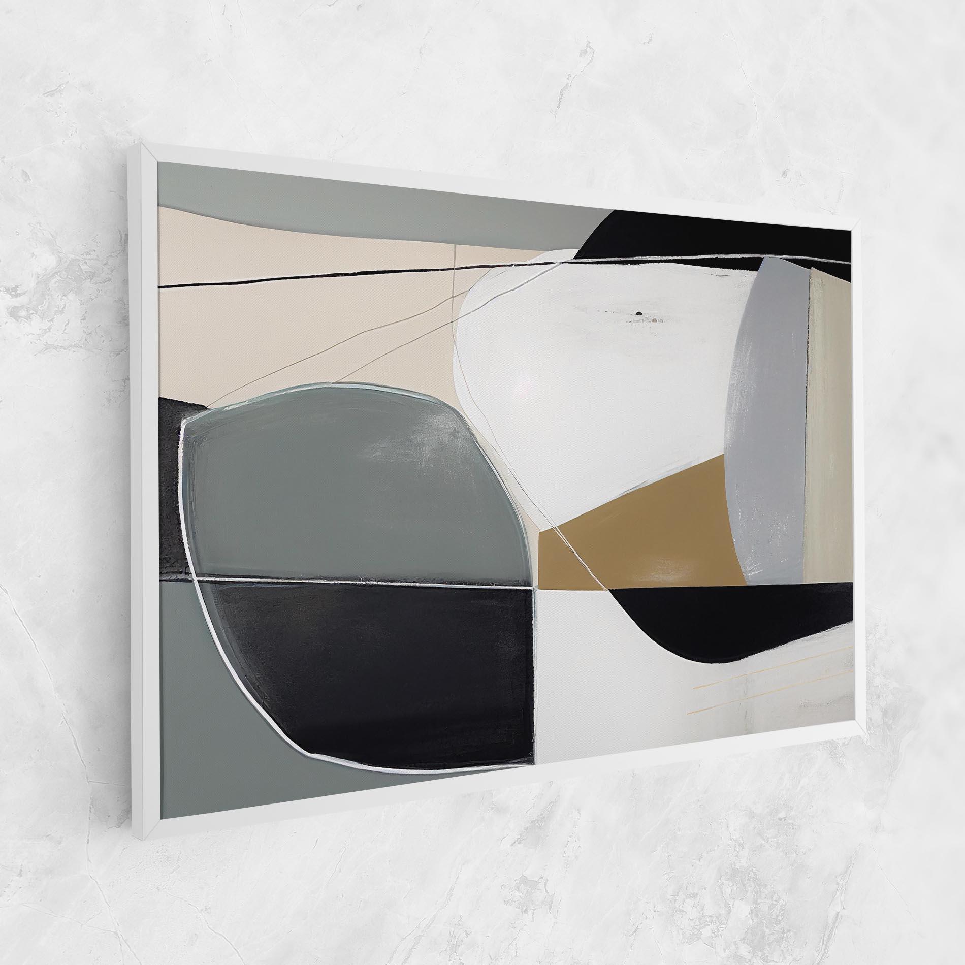 Vászonkép Black Grey Shape mockup 1