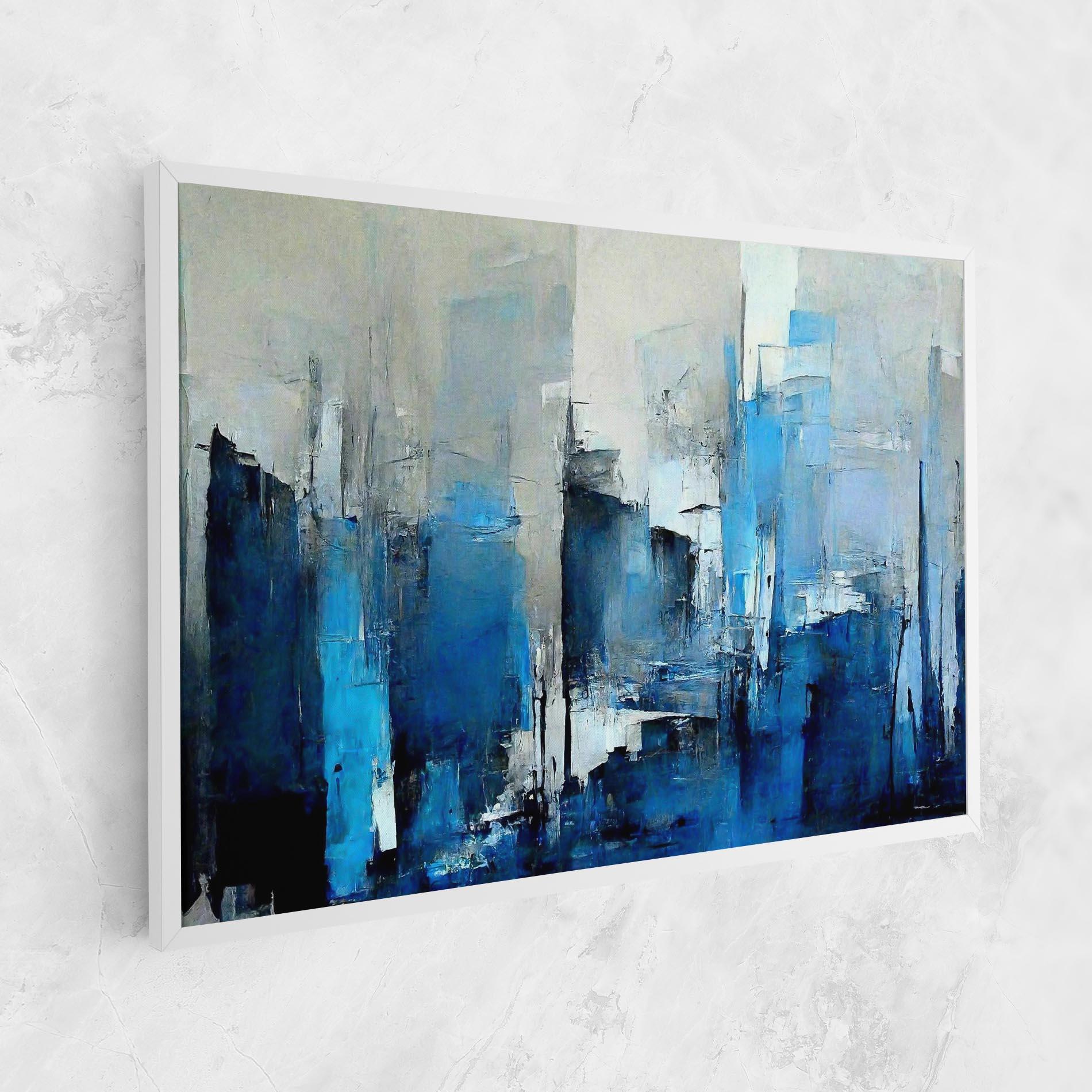 Vászonkép Blue Gray Color mockup 1