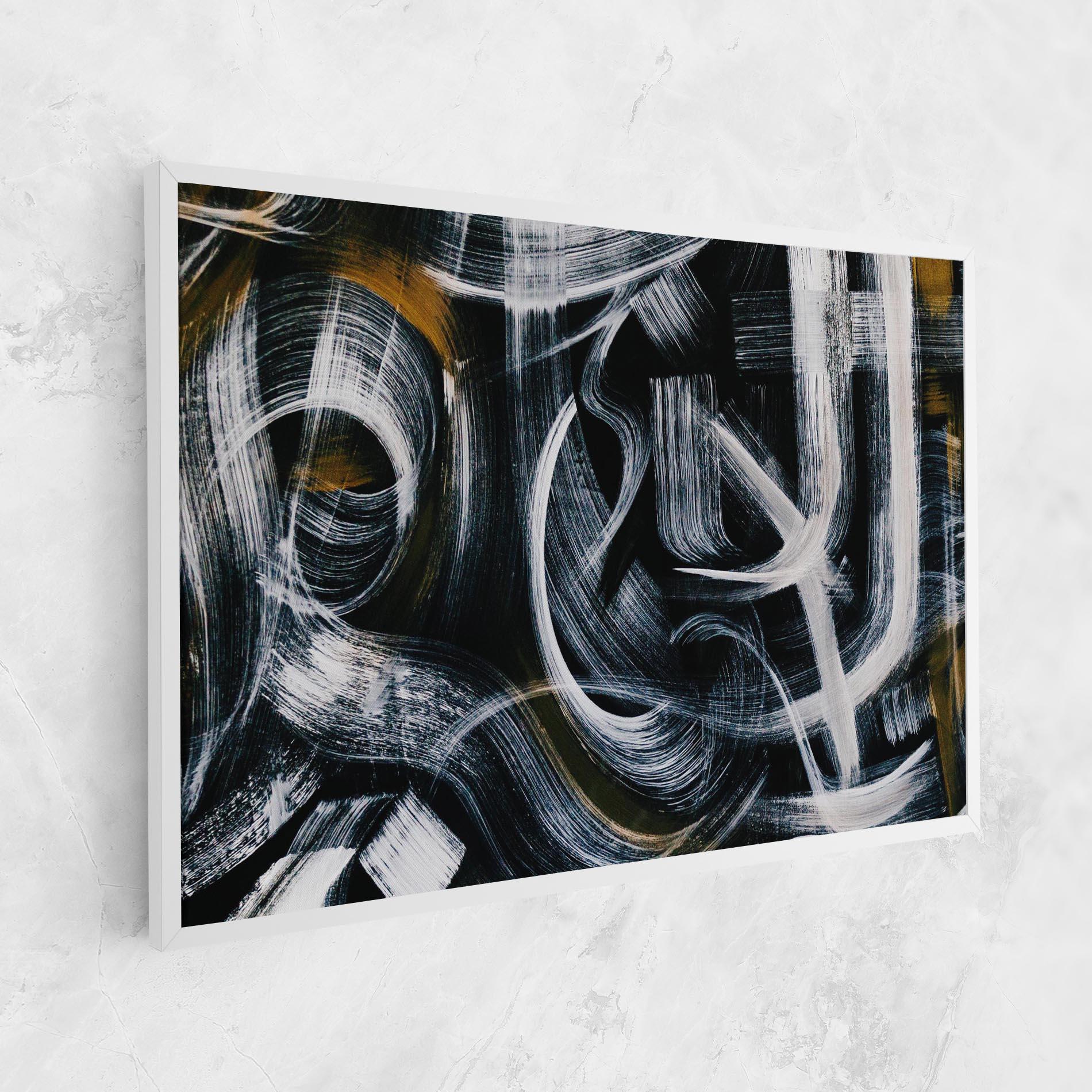 Vászonkép White Brush Lines mockup 1