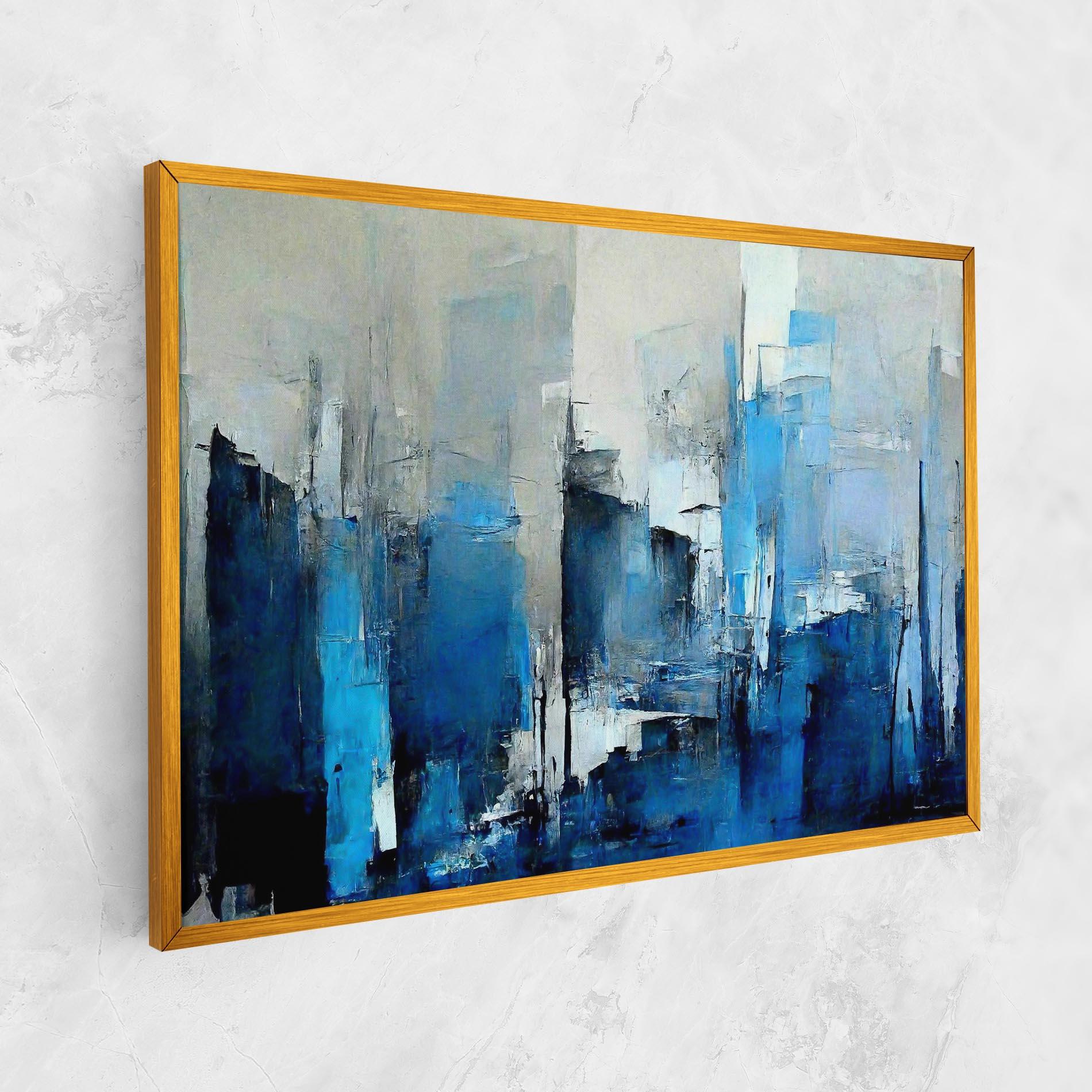 Vászonkép Blue Gray Color mockup 1