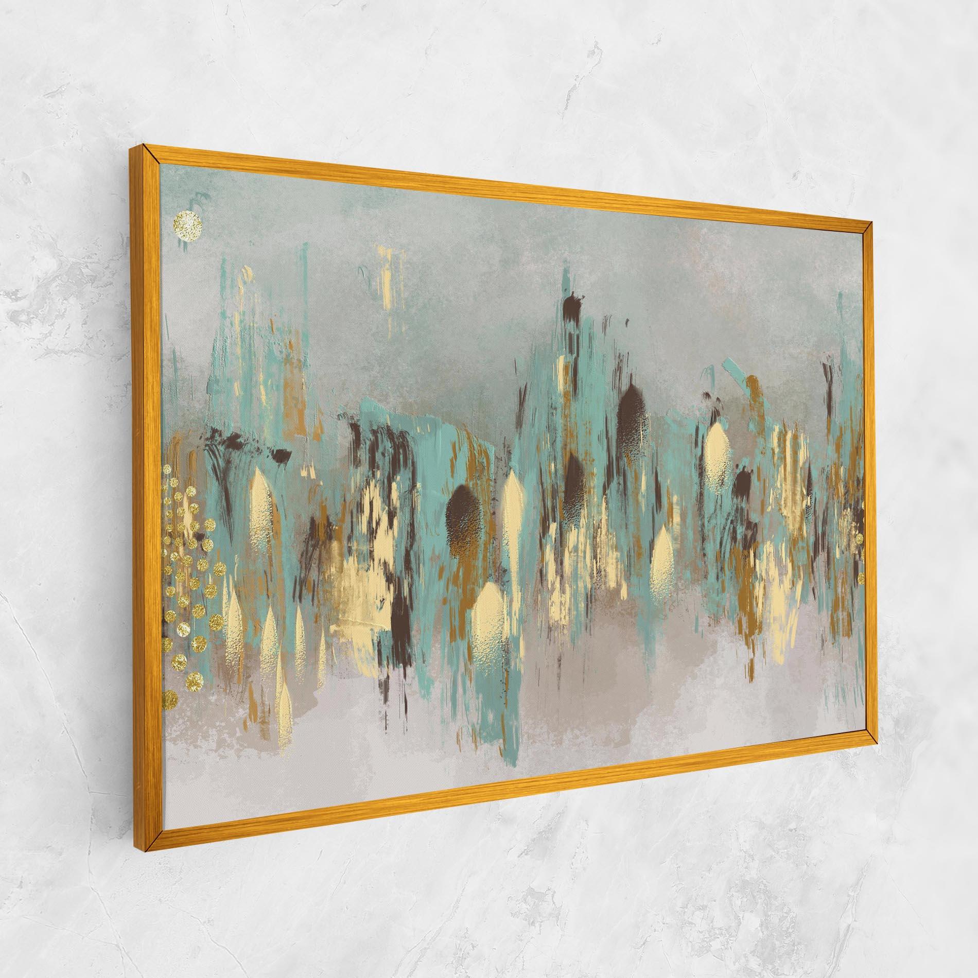 Vászonkép Gold Spiral Points mockup 1