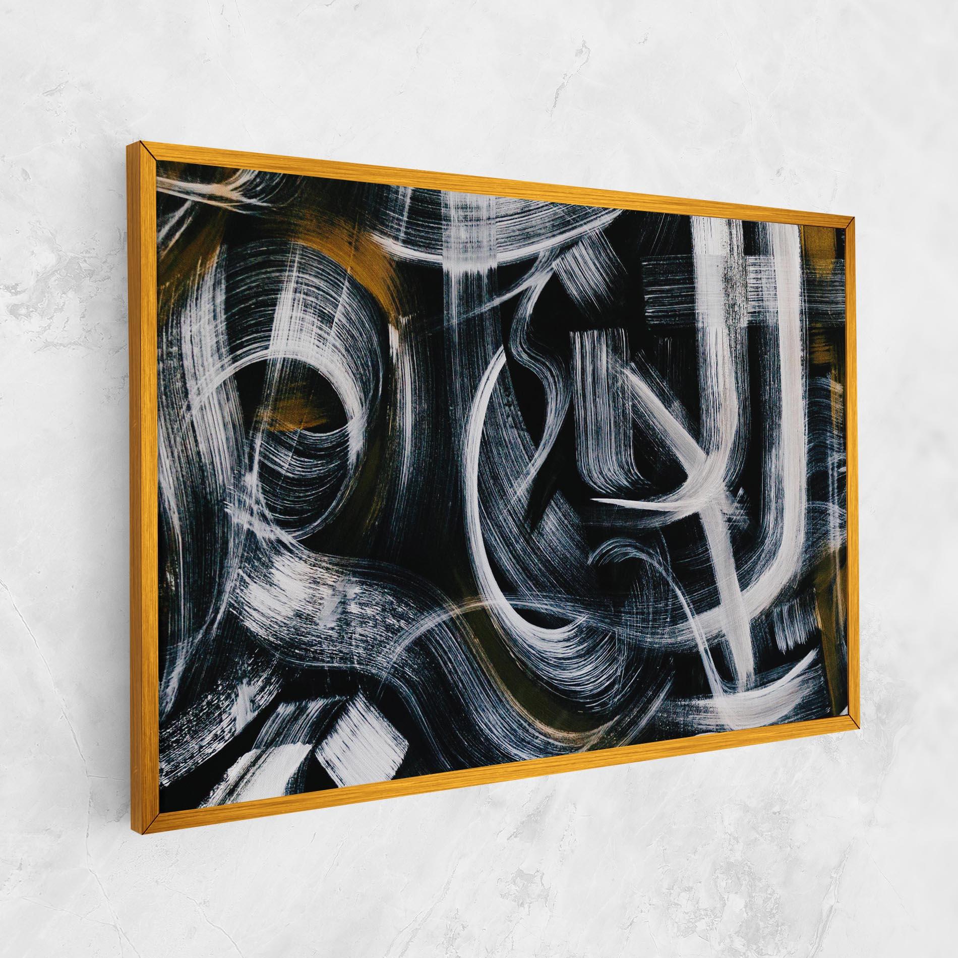 Vászonkép White Brush Lines mockup 1