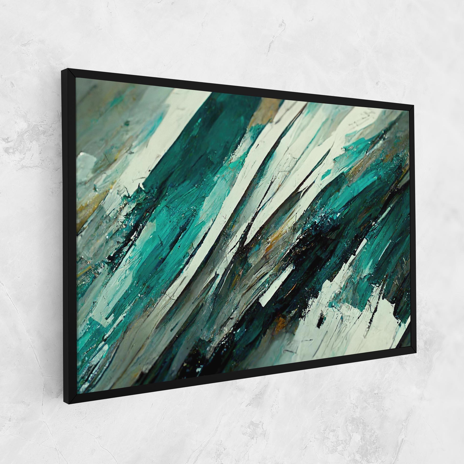 Vászonkép Abstract Green Artwork mockup 1