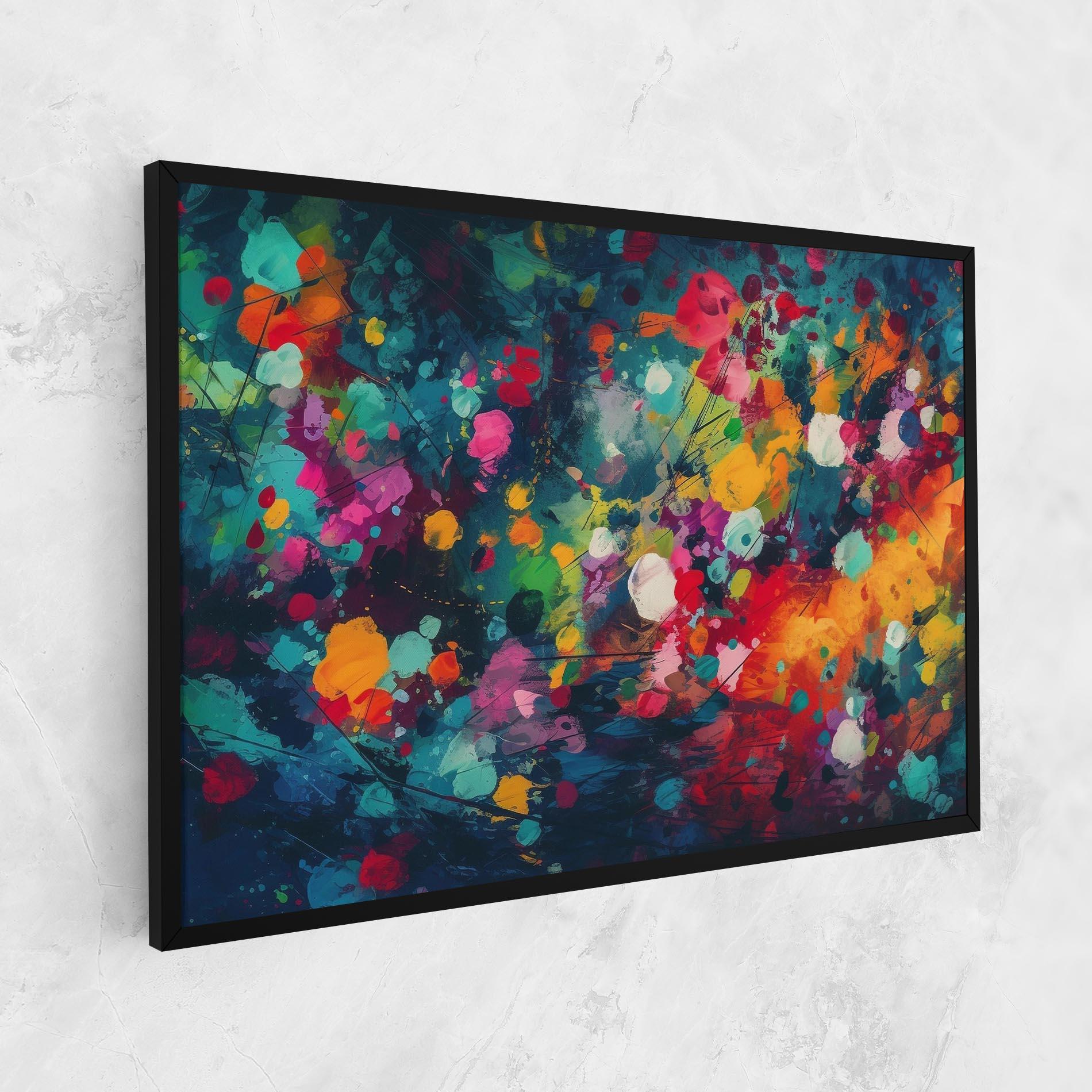 Vászonkép Colors Blue Background mockup 1