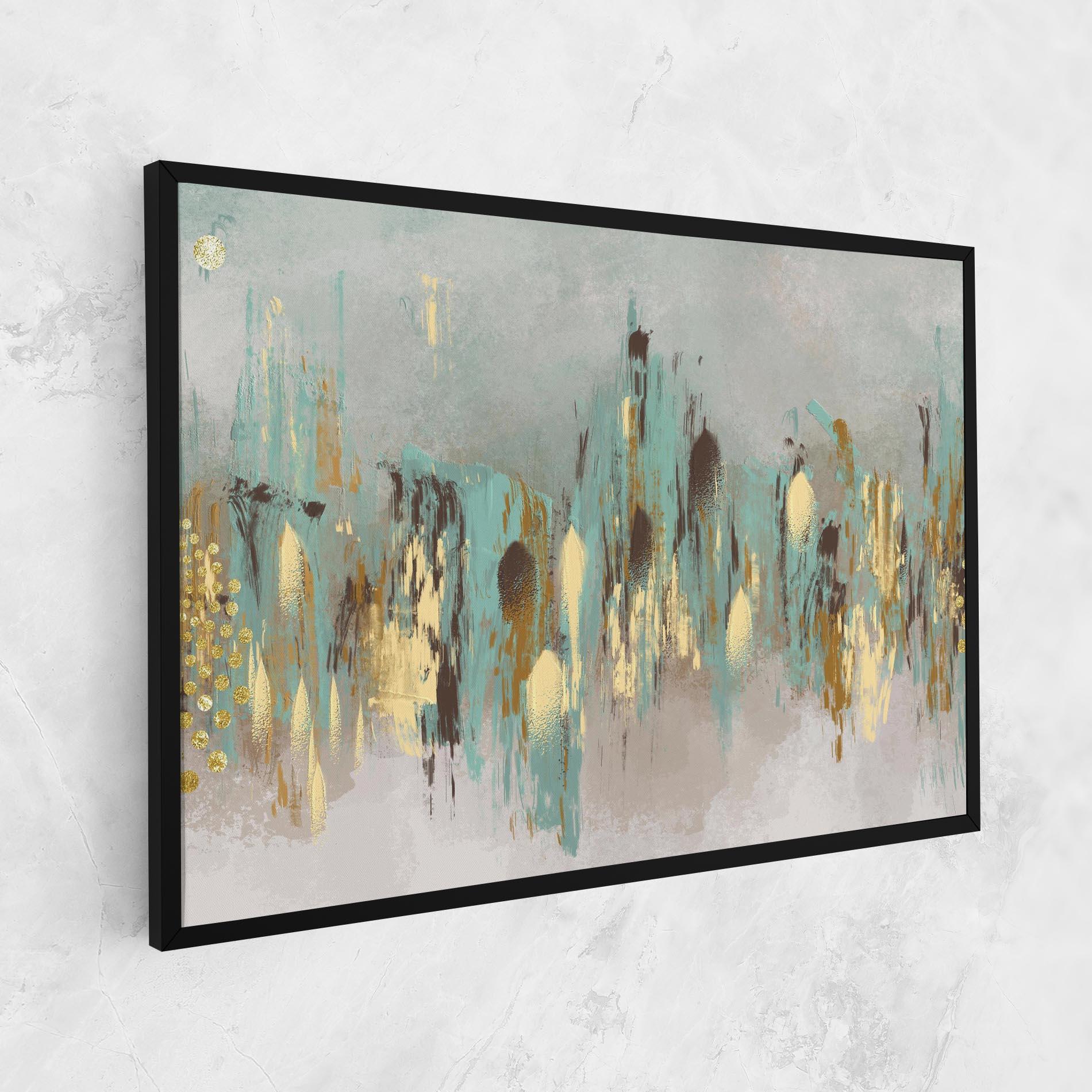 Vászonkép Gold Spiral Points mockup 1