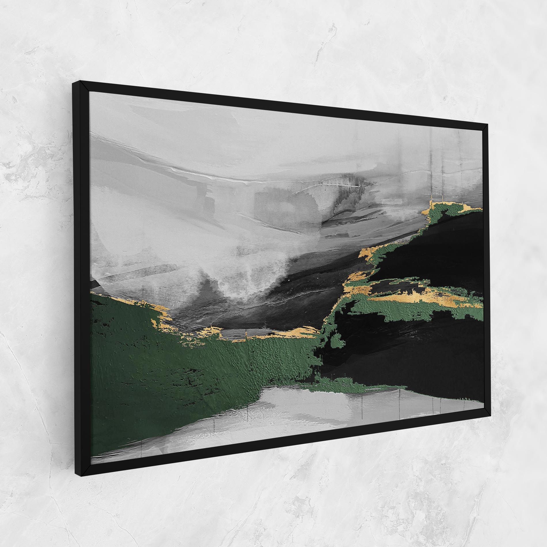 Grey With Green Painting mockup 1