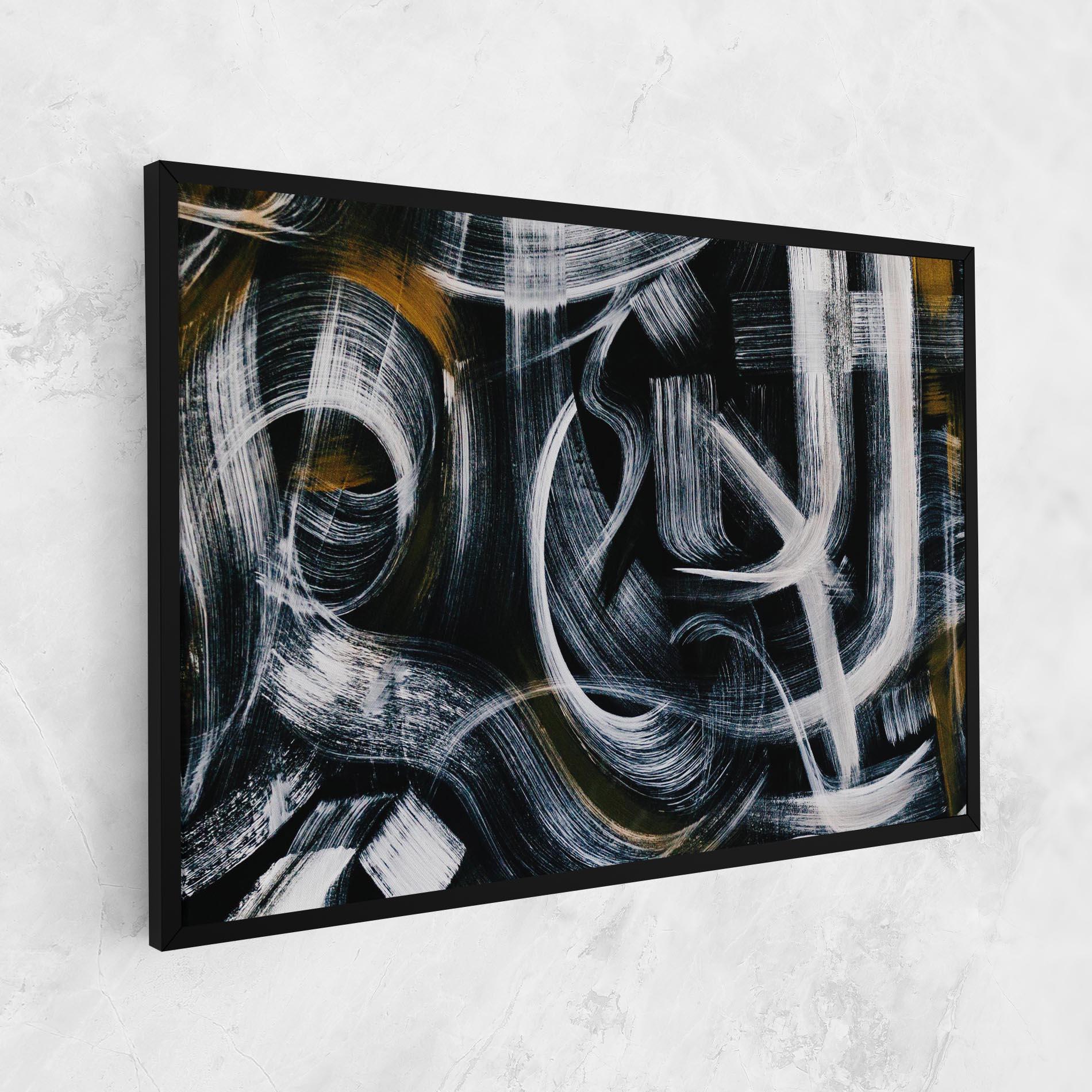 Vászonkép White Brush Lines mockup 1