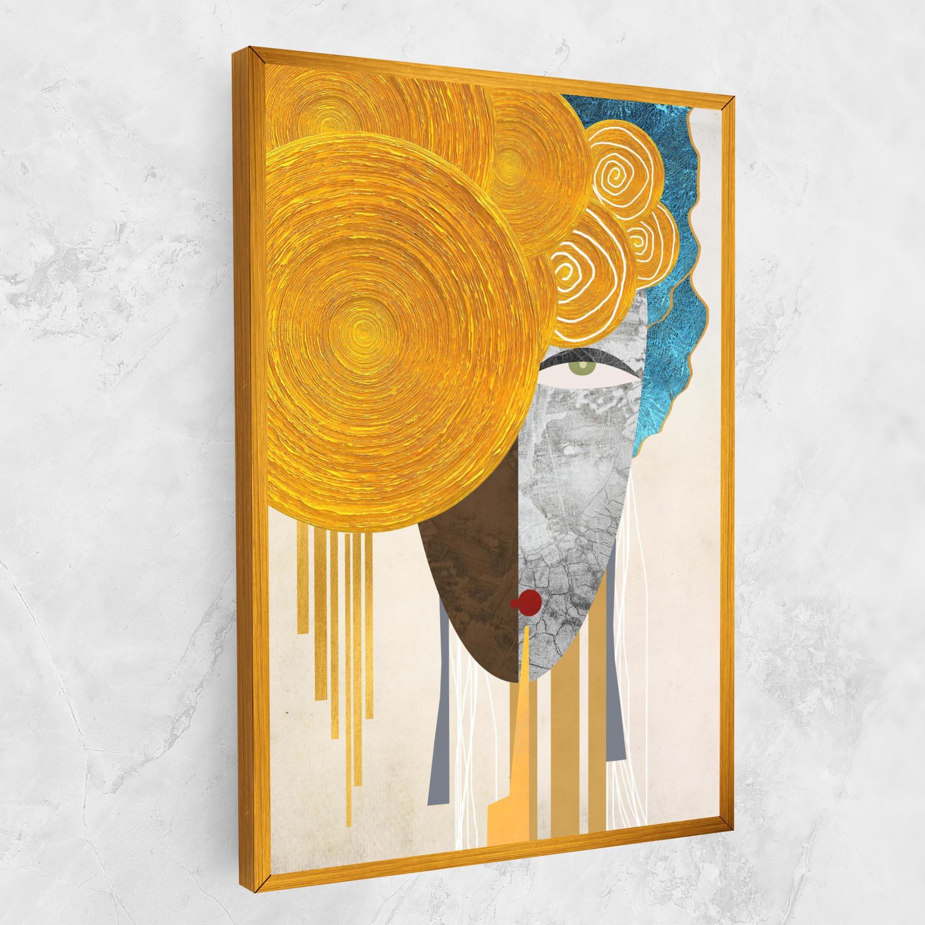 Vászonkép Abstract Grey Face 1 mockup 1